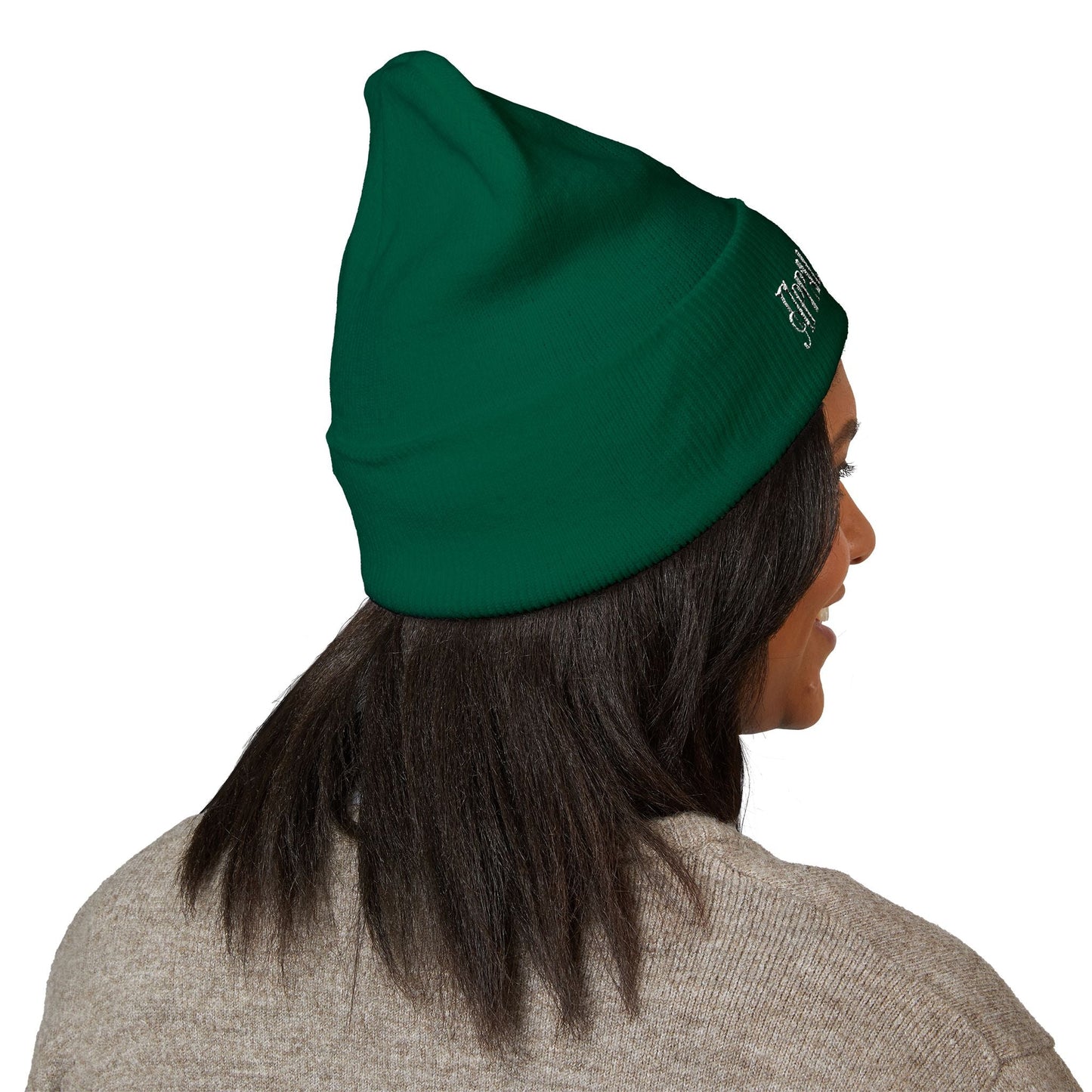 Appaloosa Embroidered Beanie – White Lettering Knit Hat for Horse Lovers - FlooredByArt