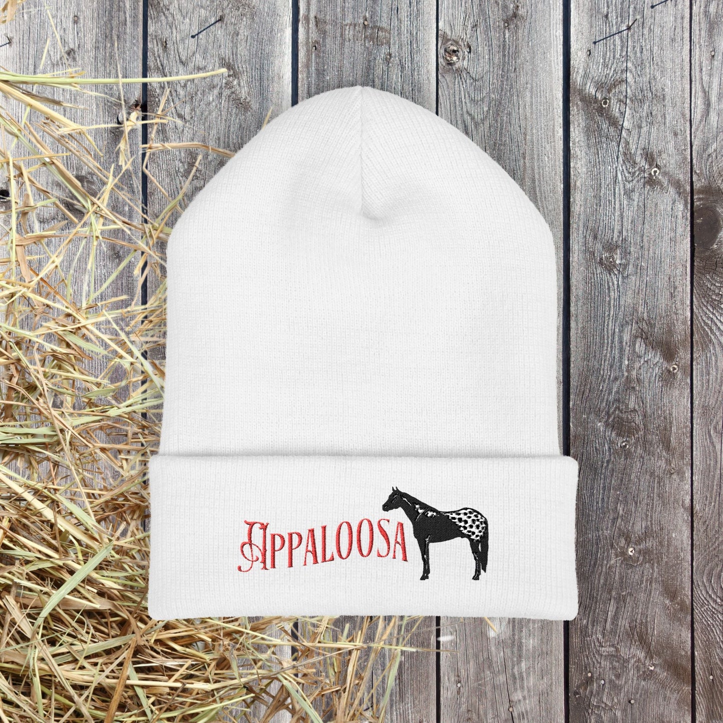 Appaloosa Embroidered Denim Hat โ Vintage - Style Horse Lover Cap - FlooredByArt