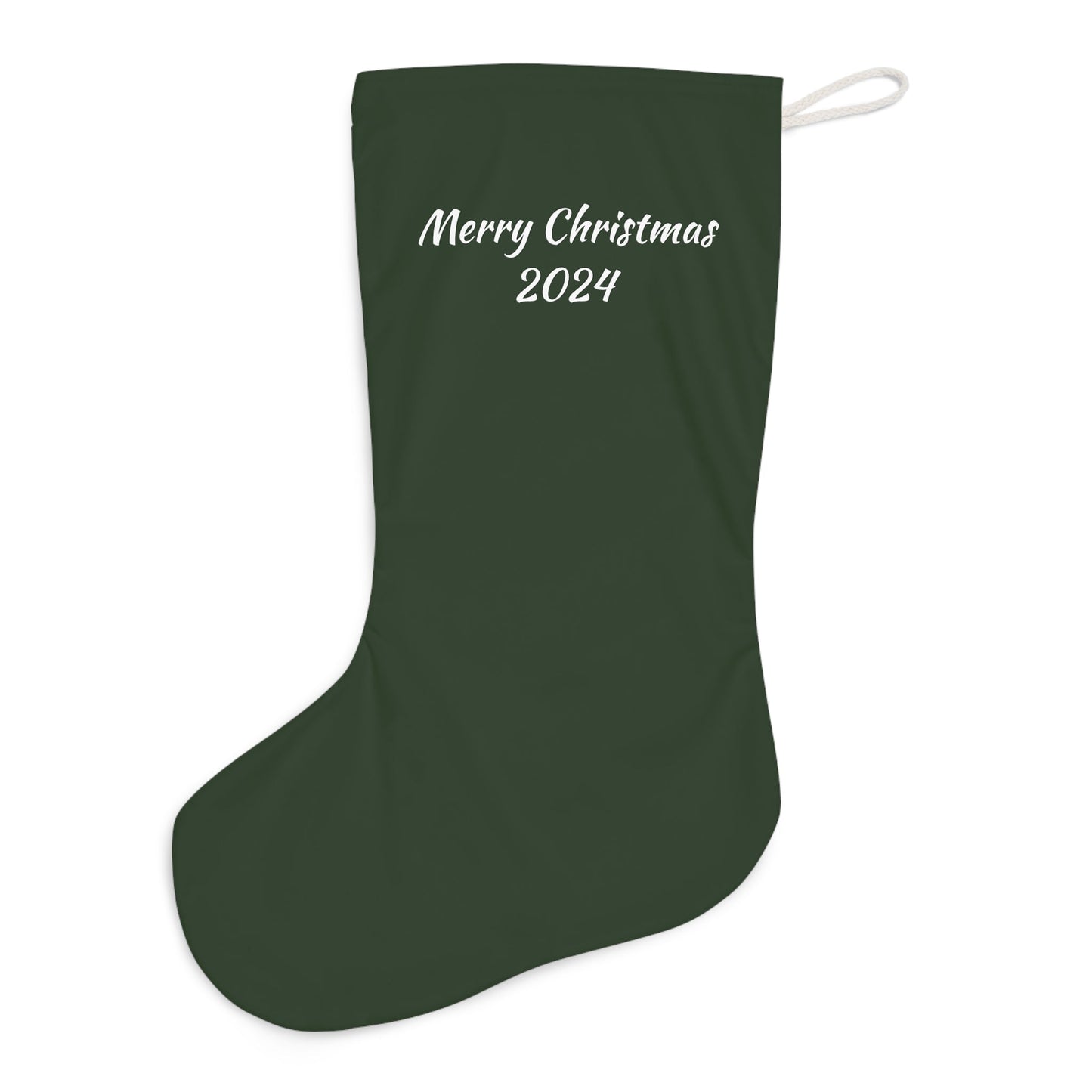 Billy Goat Art Wildlife Christmas Stocking - Personalized Non - Traditional in Woodland, Rustic Holiday Decor - Elegant Nature Stocking - FlooredByArt