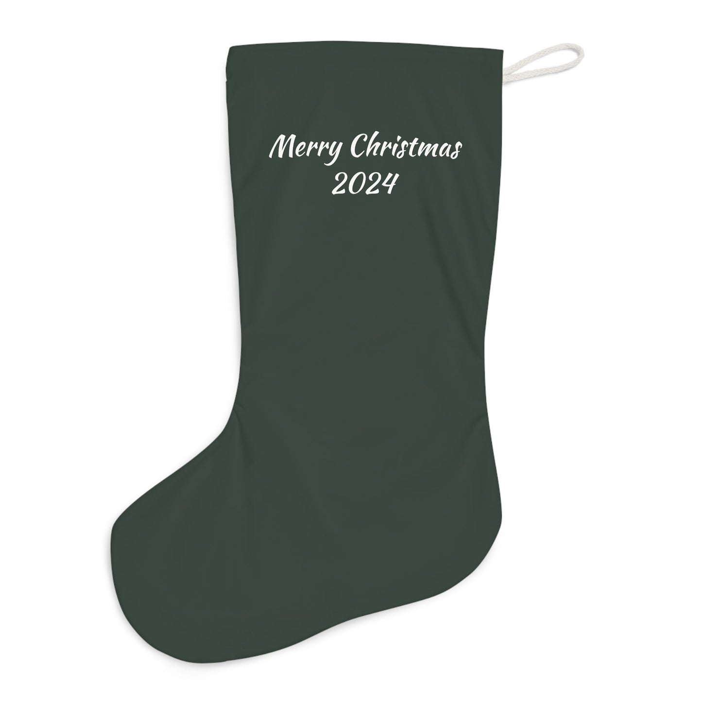Black Cat Christmas Stocking - Personalized A Black Cat with Holly & Berries, Custom Cat Holiday Decor - Elegant Holiday Stocking - Cat Mom - FlooredByArt