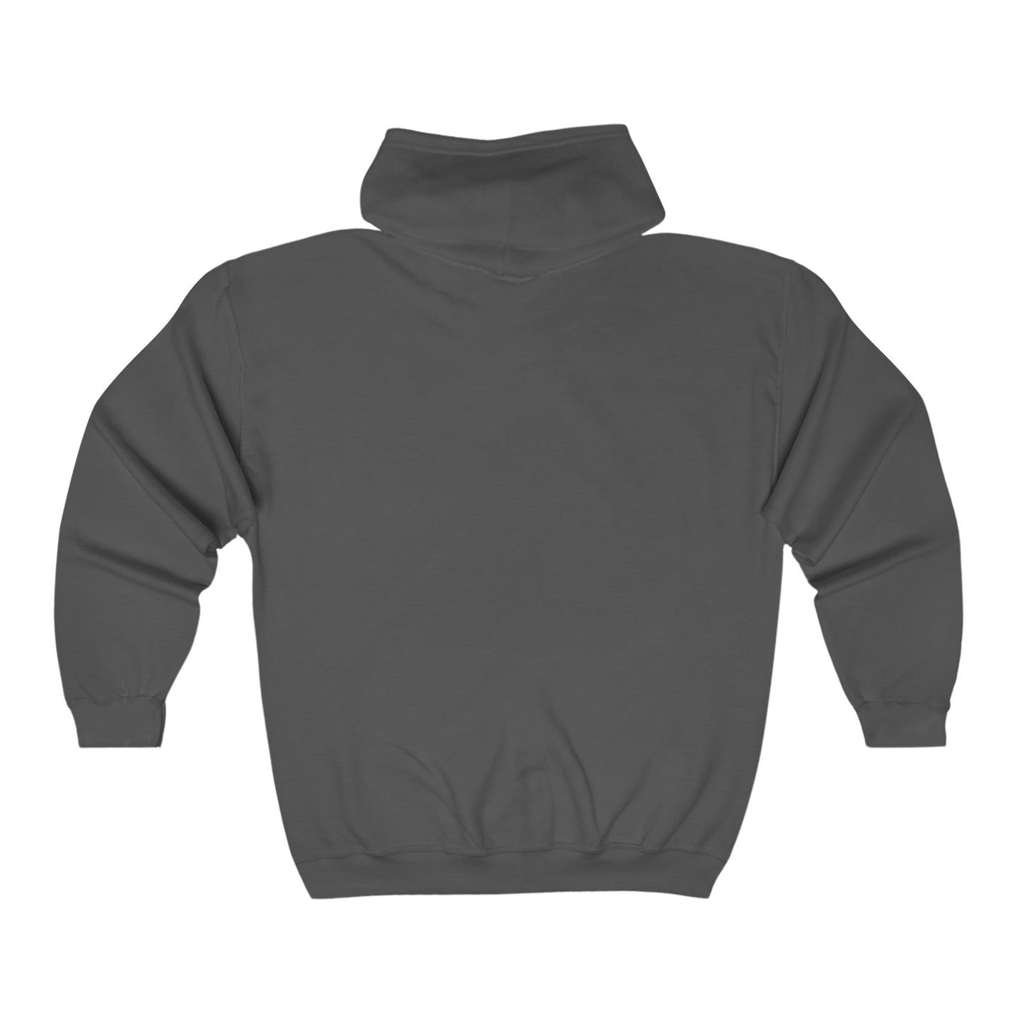 Black & White Thunderbird Jacket, Full Zip Hoodie, Thunderbird Totem Spirit - FlooredByArt