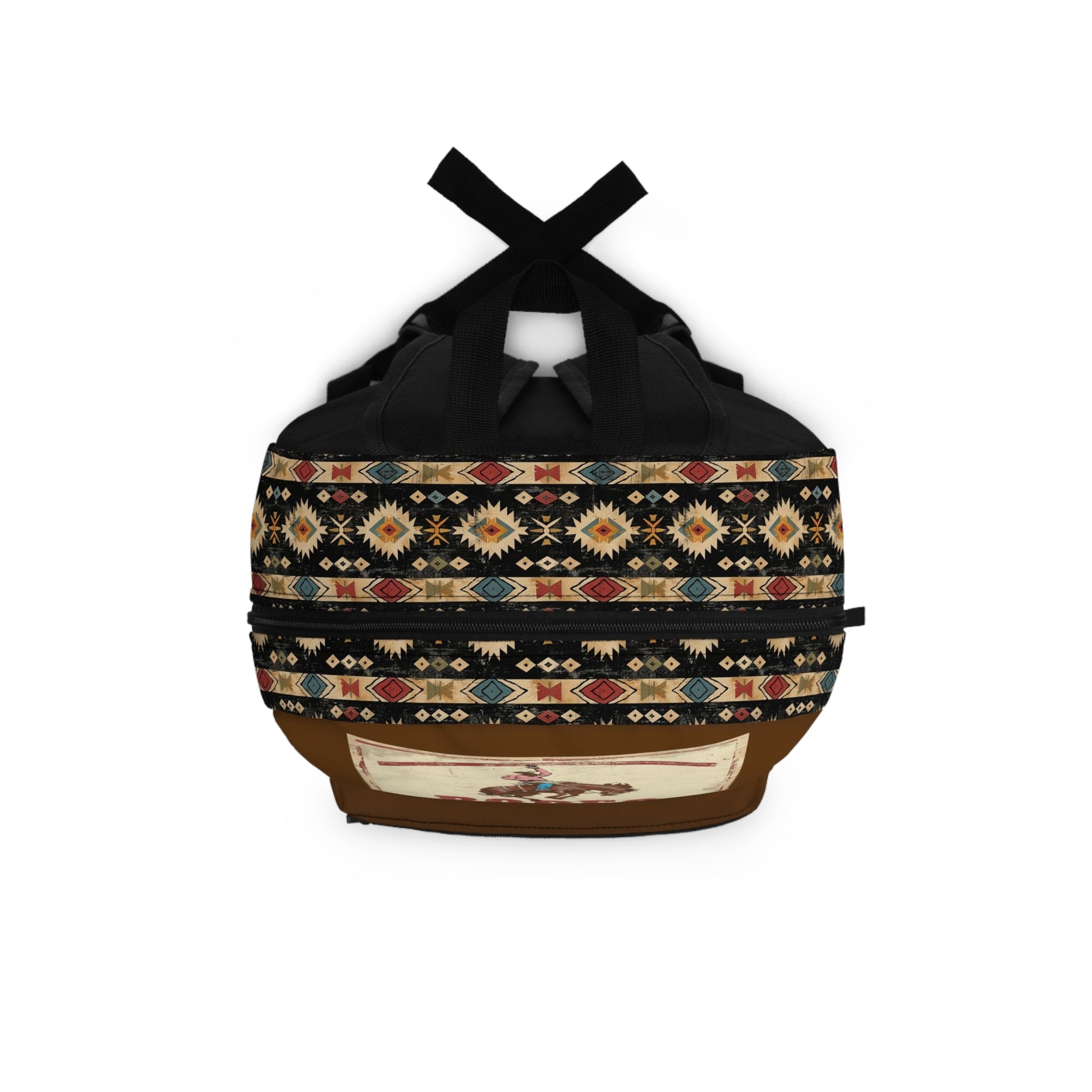 Boys Personalized Rodeo Backpack with Aztec Design, Western Back to School Bookbag - FlooredByArt