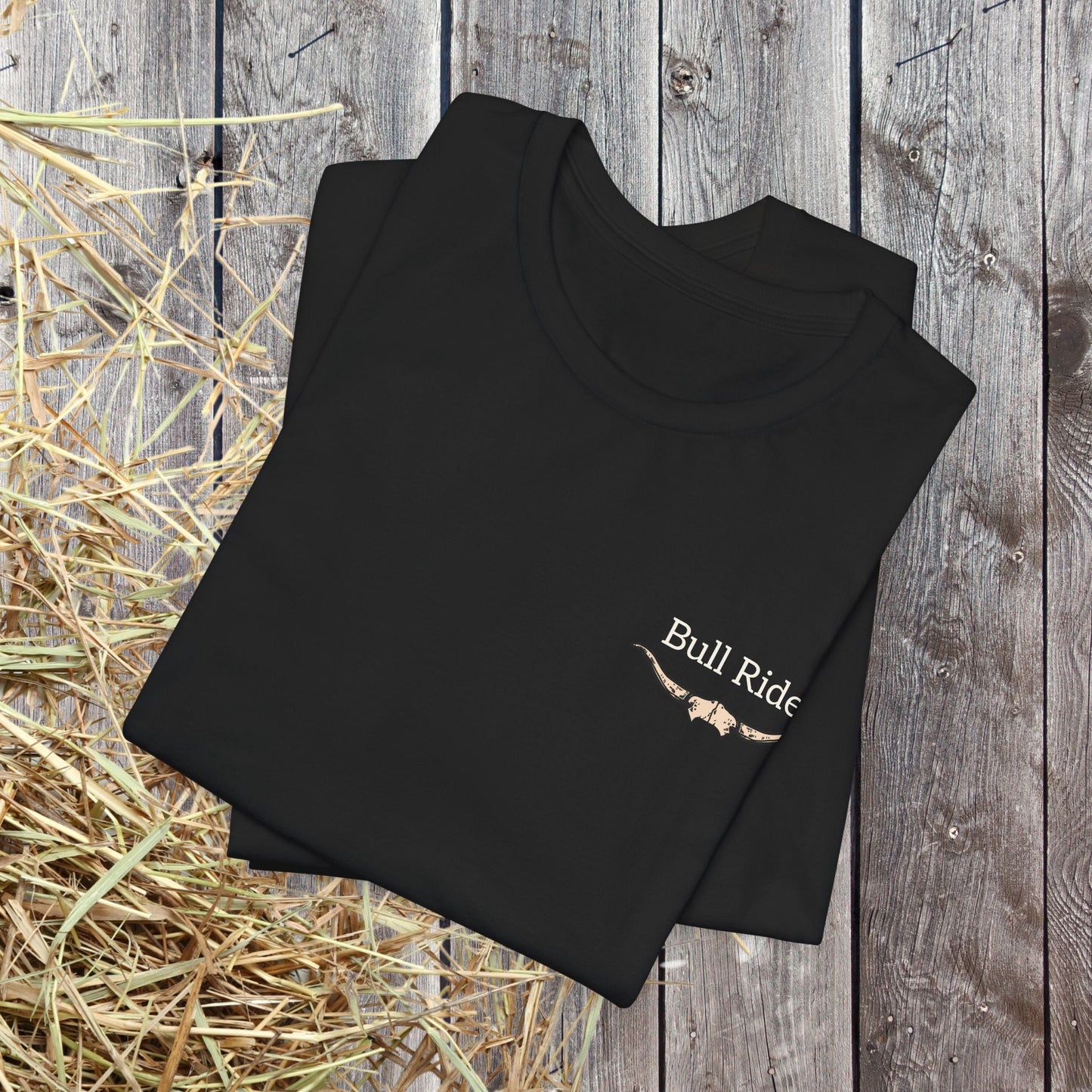 Bull Rider Rodeo T-Shirt – Cowboy Grit Graphic Tee for Rodeo Fans - FlooredByArt