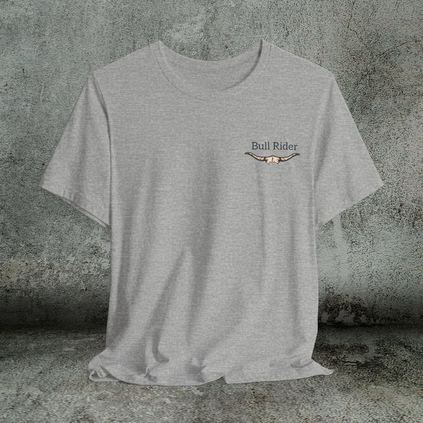 Bull Rider Rodeo T-Shirt – Cowboy Grit Graphic Tee for Rodeo Fans - FlooredByArt