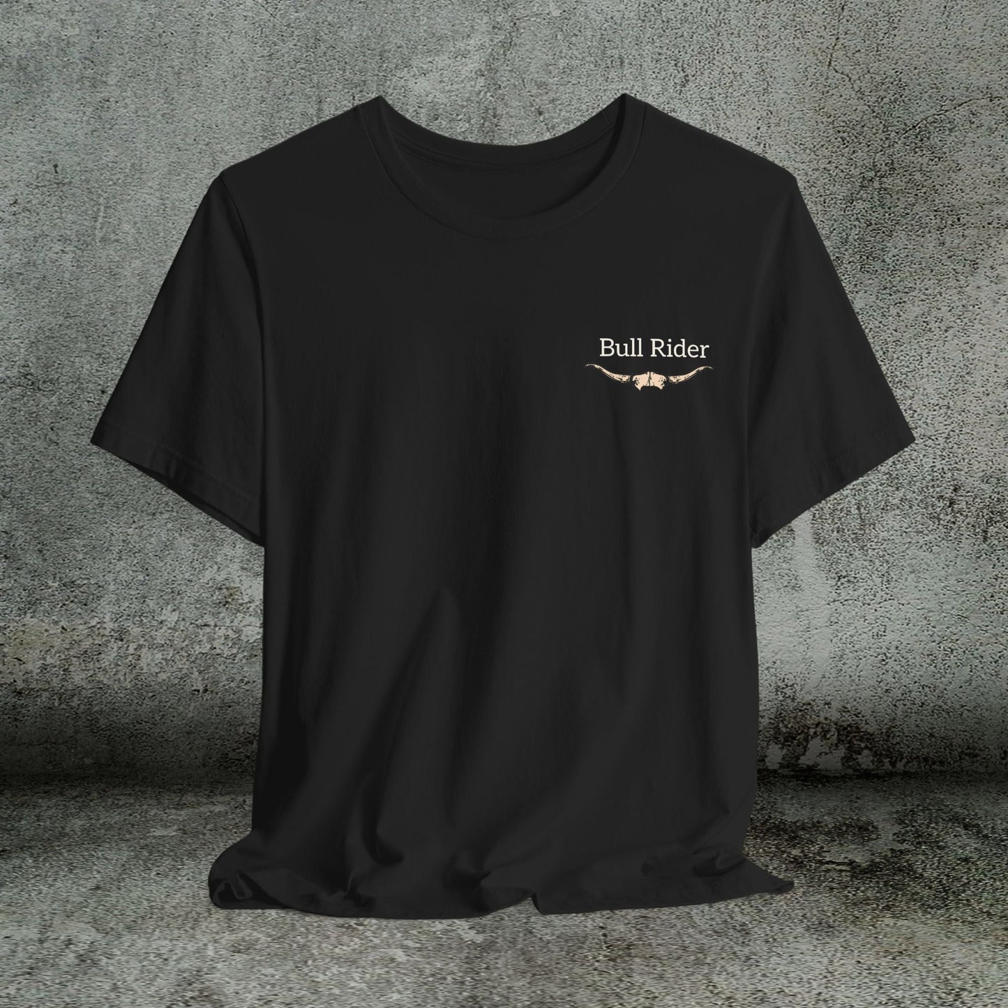 Bull Rider Rodeo T-Shirt – Cowboy Grit Graphic Tee for Rodeo Fans - FlooredByArt
