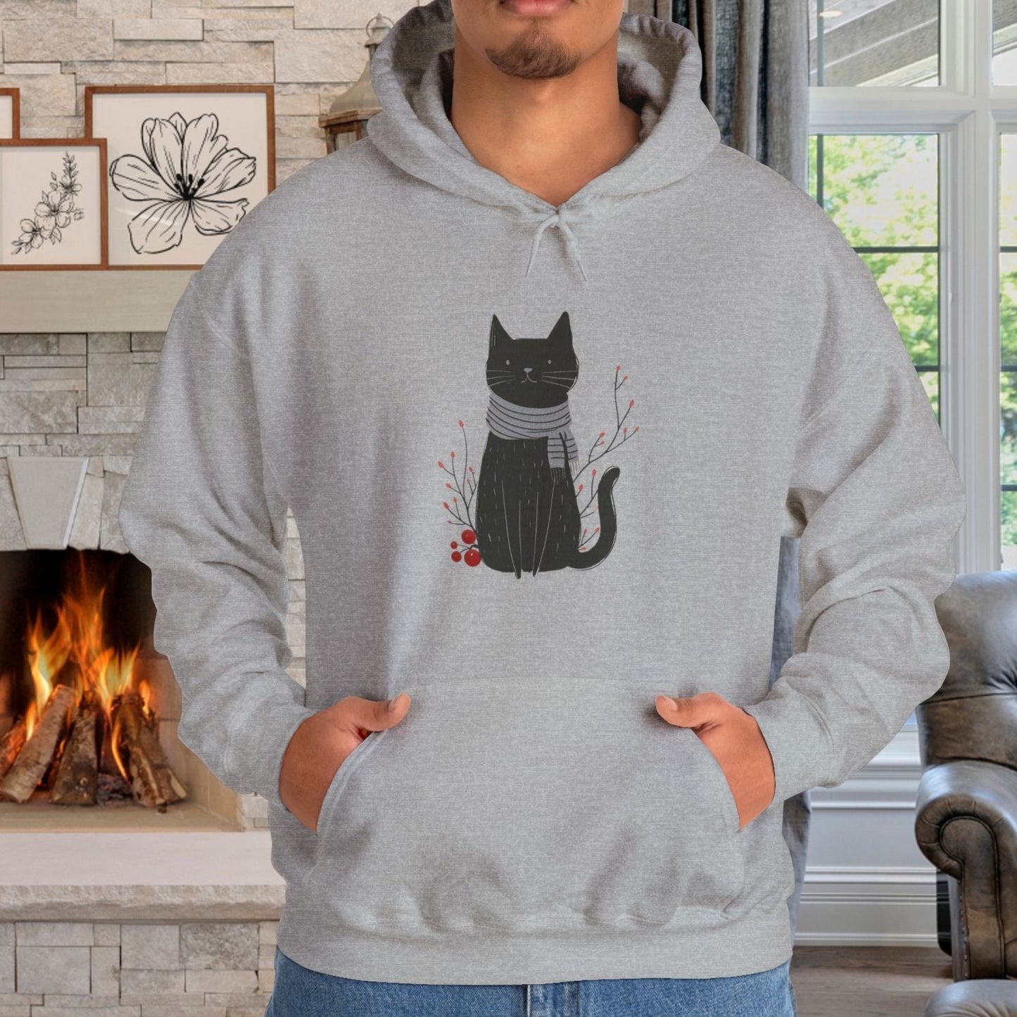 Cat Lover Hoodie Sweatshirt, Funny Sarcastic CAT, Gift for CAT Lover, Cat Person Sweatshirt - FlooredByArt