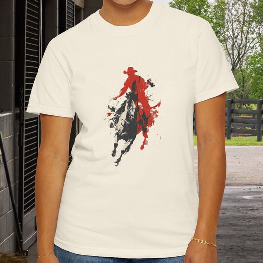 Cowboy Pop Art T-Shirt - Western Tee, Rodeo Cowgirls & Cowboys - FlooredByArt