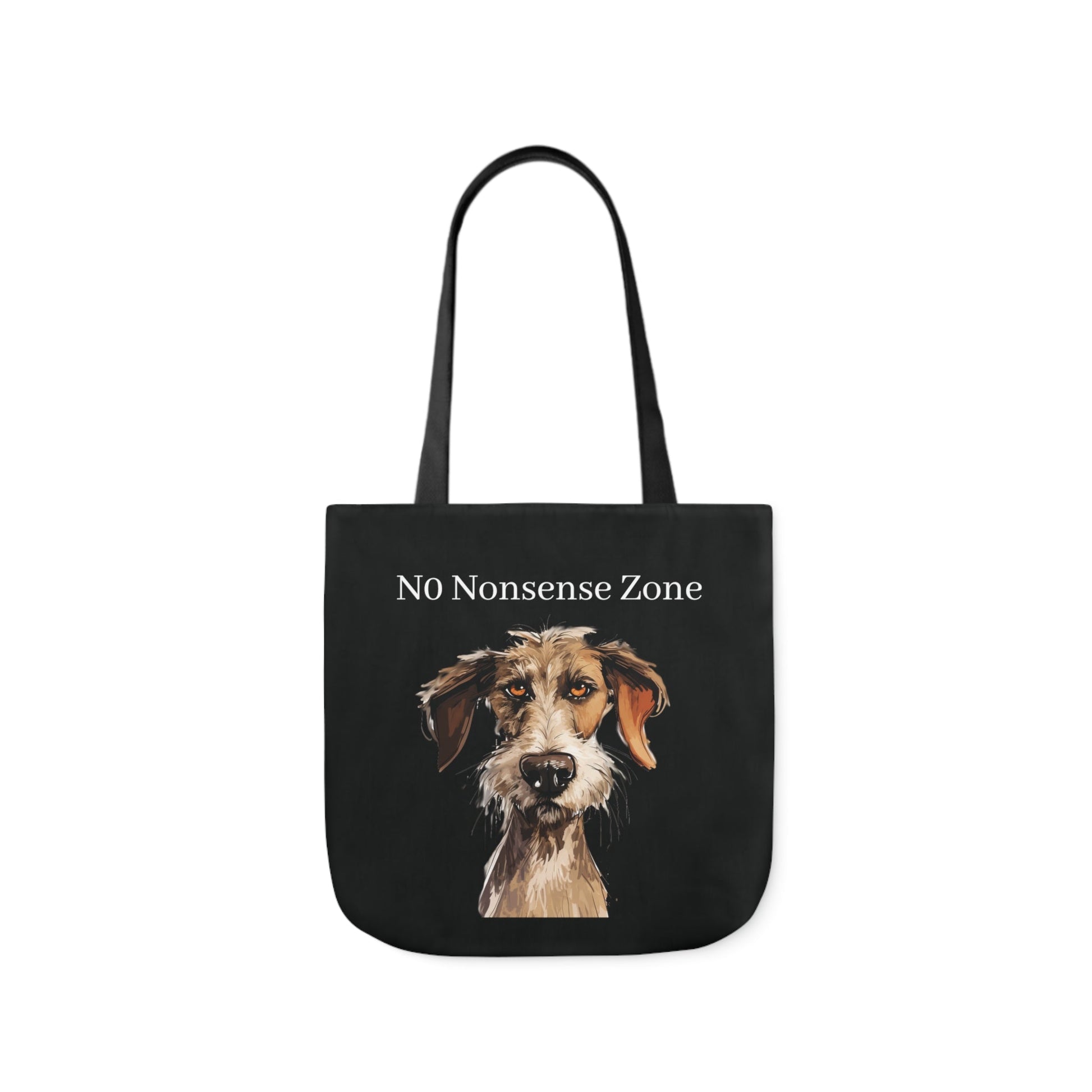 Cute and Funny Dog Tote Bag - No Nonsense Please! Dog Carry All Tote Bag - FlooredByArt
