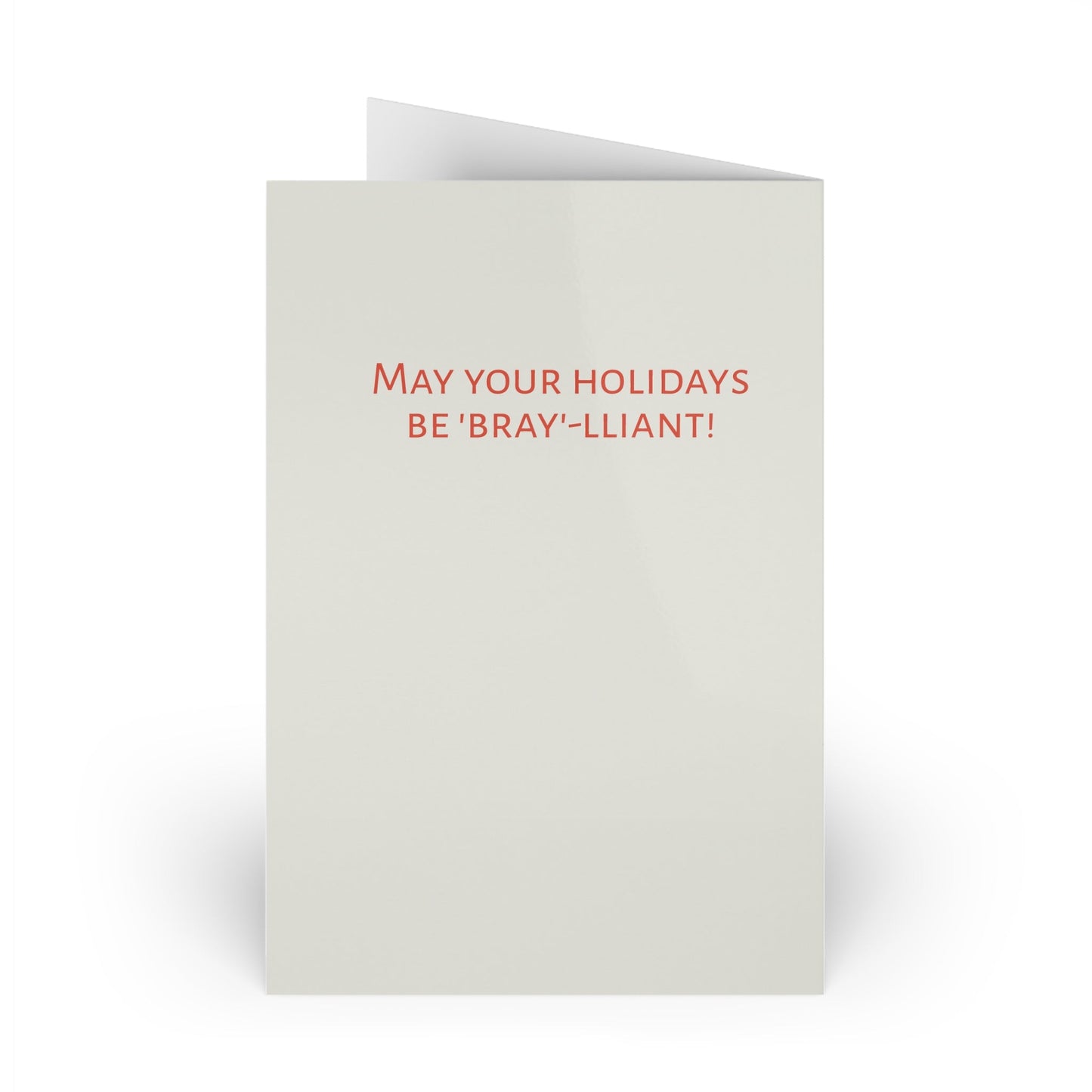 Cute Donkey Christmas Card Artwork Design Blank Christmas Greeting Cards - FlooredByArt