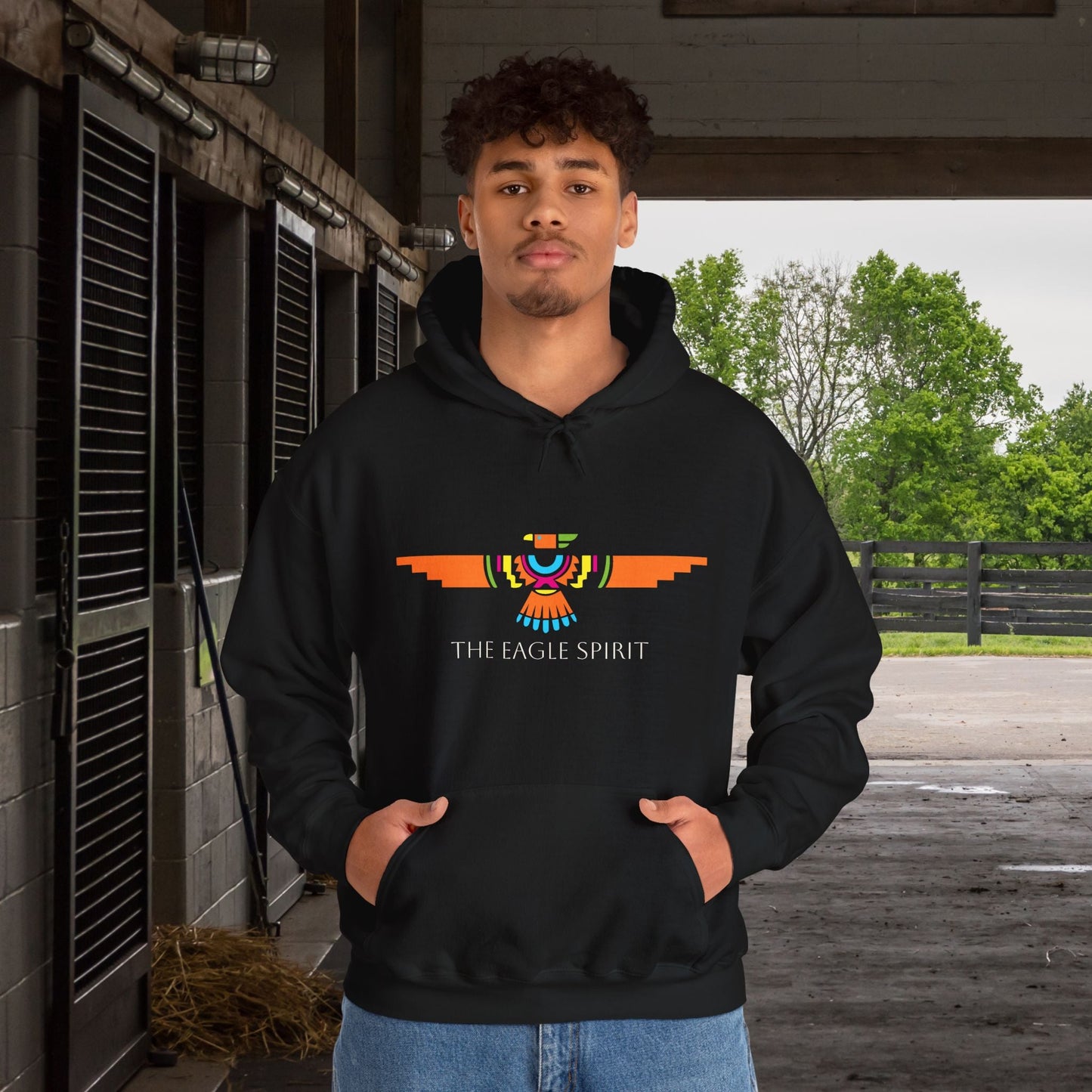 Eagle Spirit Hoodie β Native American Totem Sweatshirt for Awareness, Pride & Protection - FlooredByArt