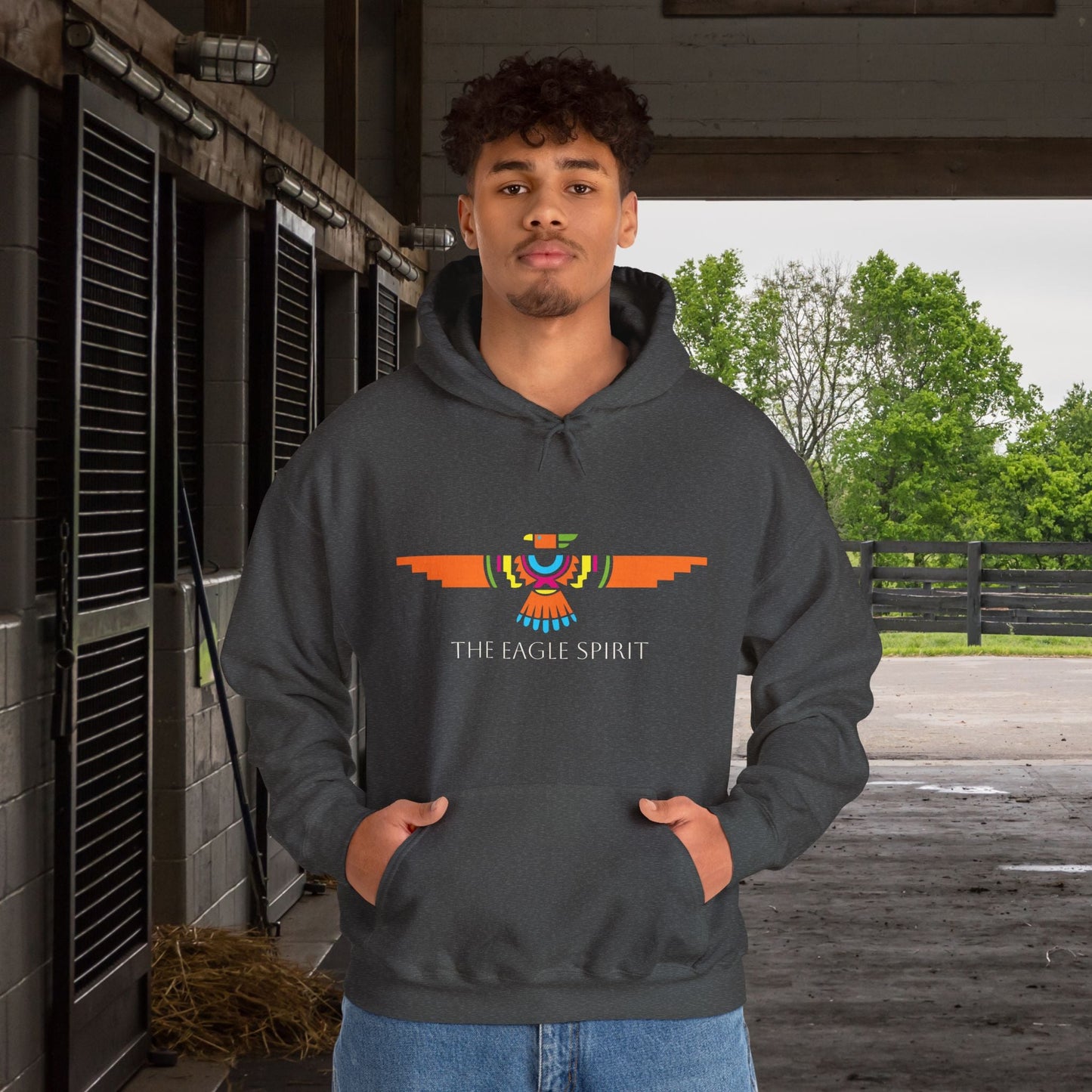 Eagle Spirit Hoodie β Native American Totem Sweatshirt for Awareness, Pride & Protection - FlooredByArt