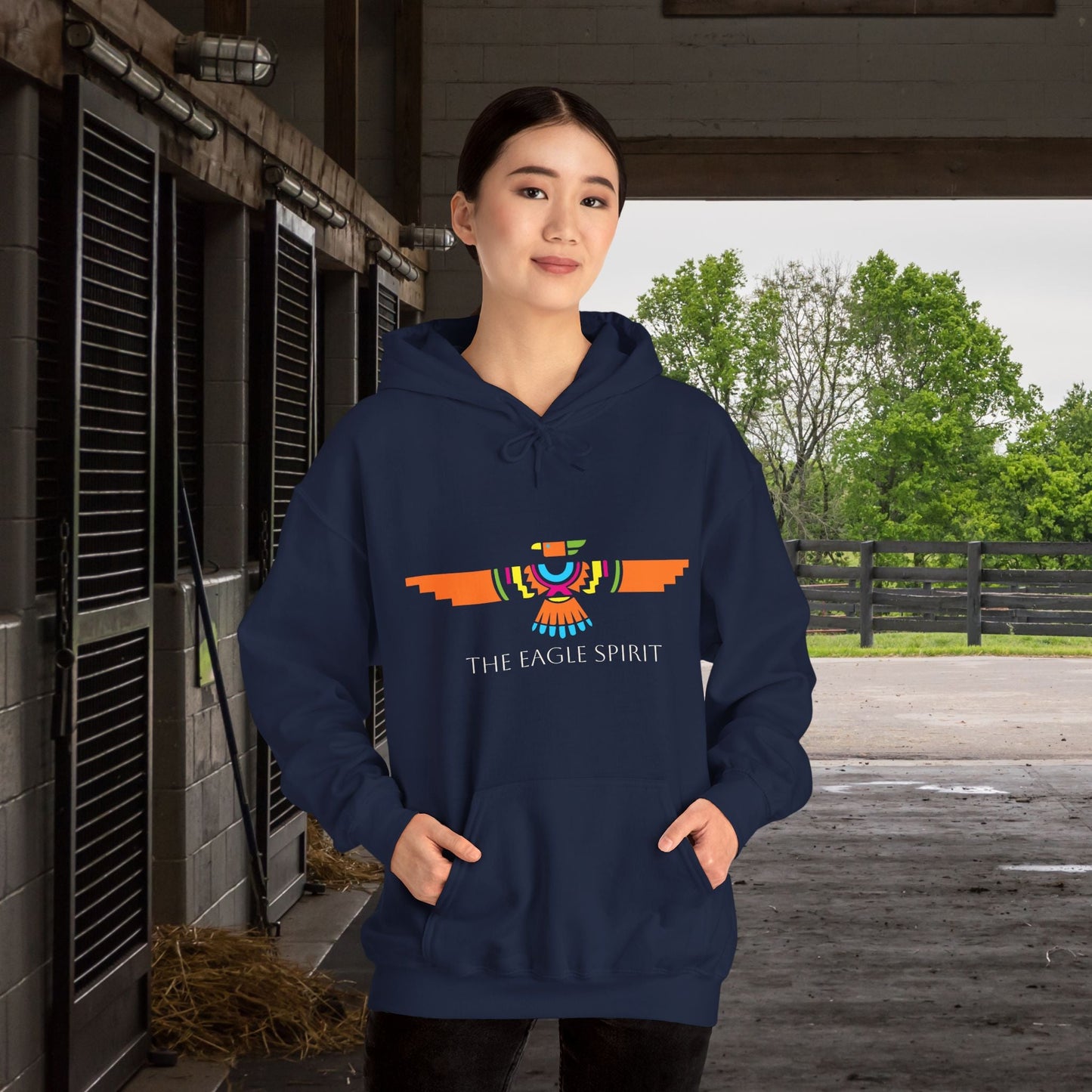 Eagle Spirit Hoodie β Native American Totem Sweatshirt for Awareness, Pride & Protection - FlooredByArt