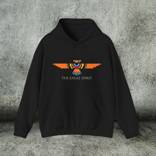 Eagle Spirit Hoodie – Native American Totem Sweatshirt for Awareness, Pride & Protection - FlooredByArt