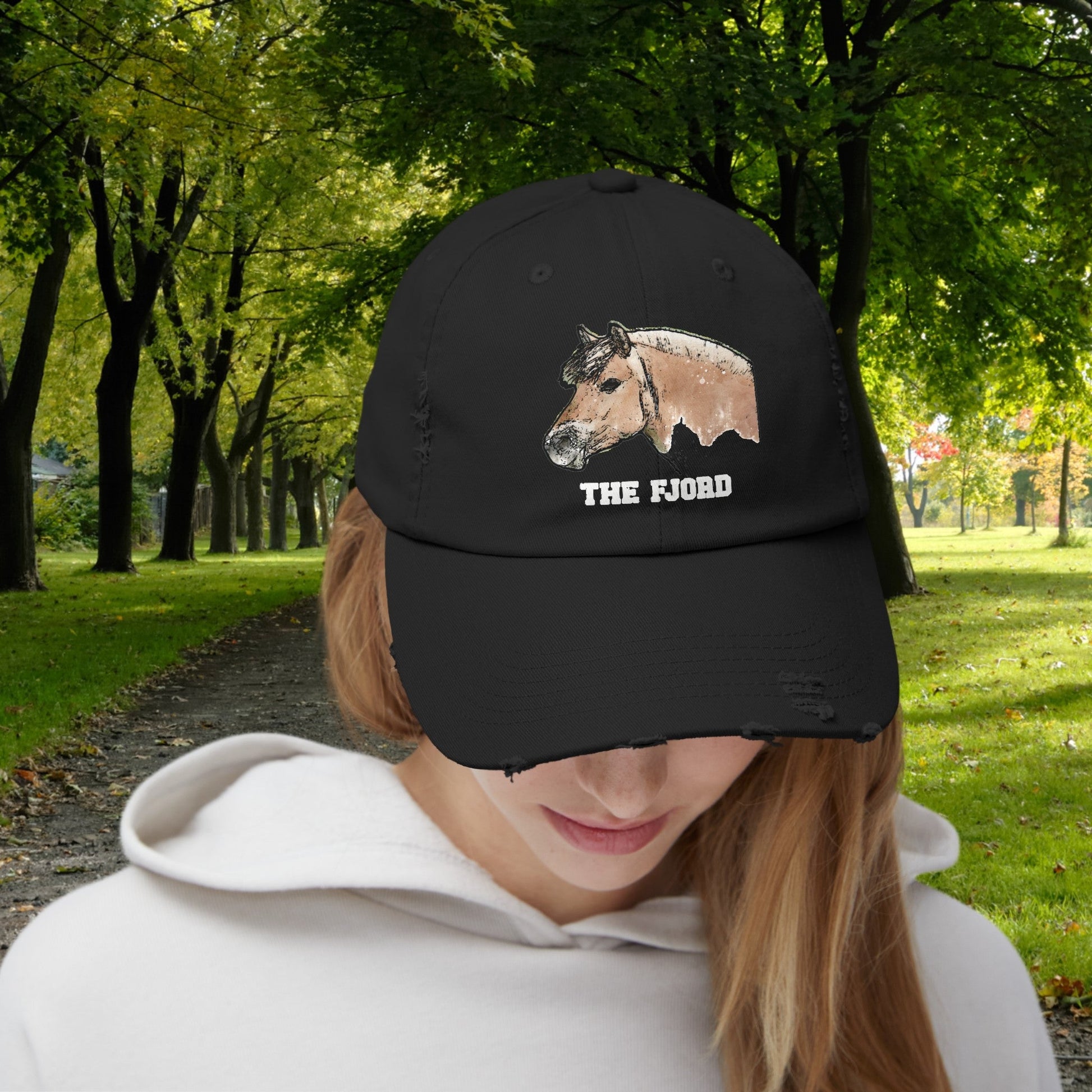 Fjord Horse Hat Cap, Horse Art Baseball Style Cap of Fjord - FlooredByArt