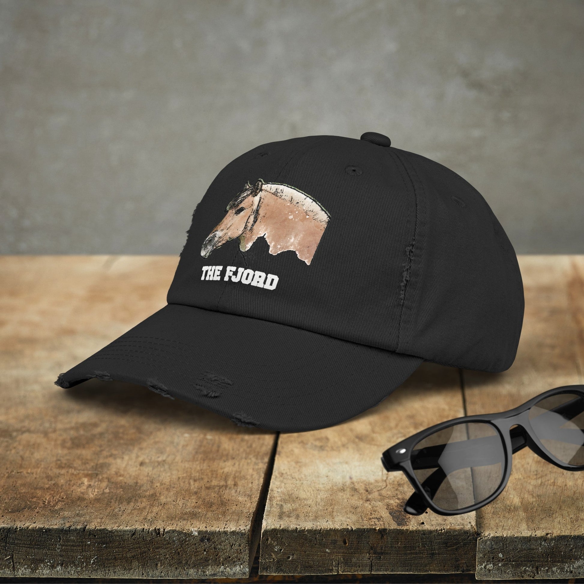 Fjord Horse Hat Cap, Horse Art Baseball Style Cap of Fjord - FlooredByArt