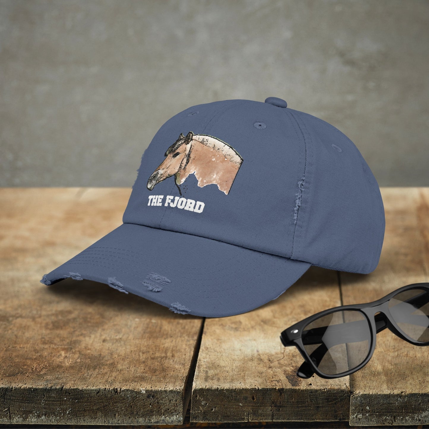 Fjord Horse Hat Cap, Horse Art Baseball Style Cap of Fjord - FlooredByArt