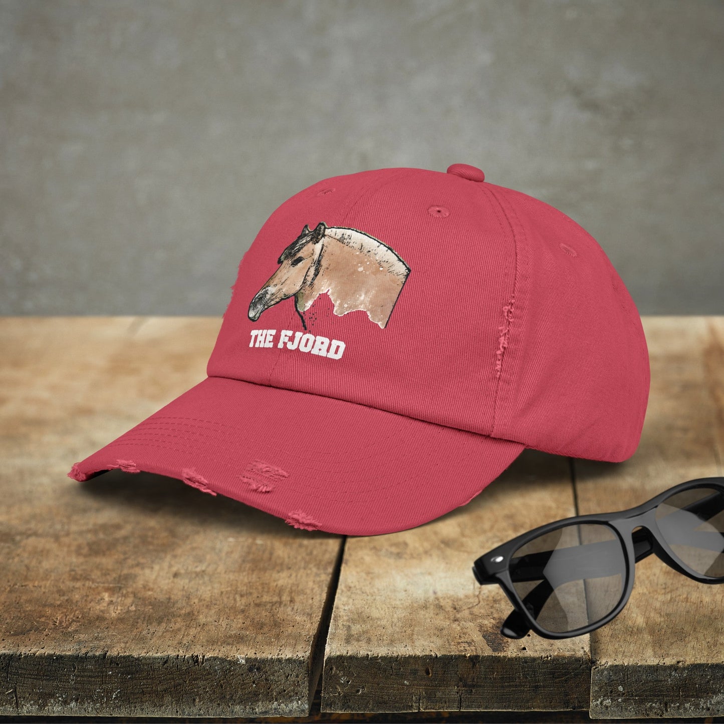 Fjord Horse Hat Cap, Horse Art Baseball Style Cap of Fjord - FlooredByArt