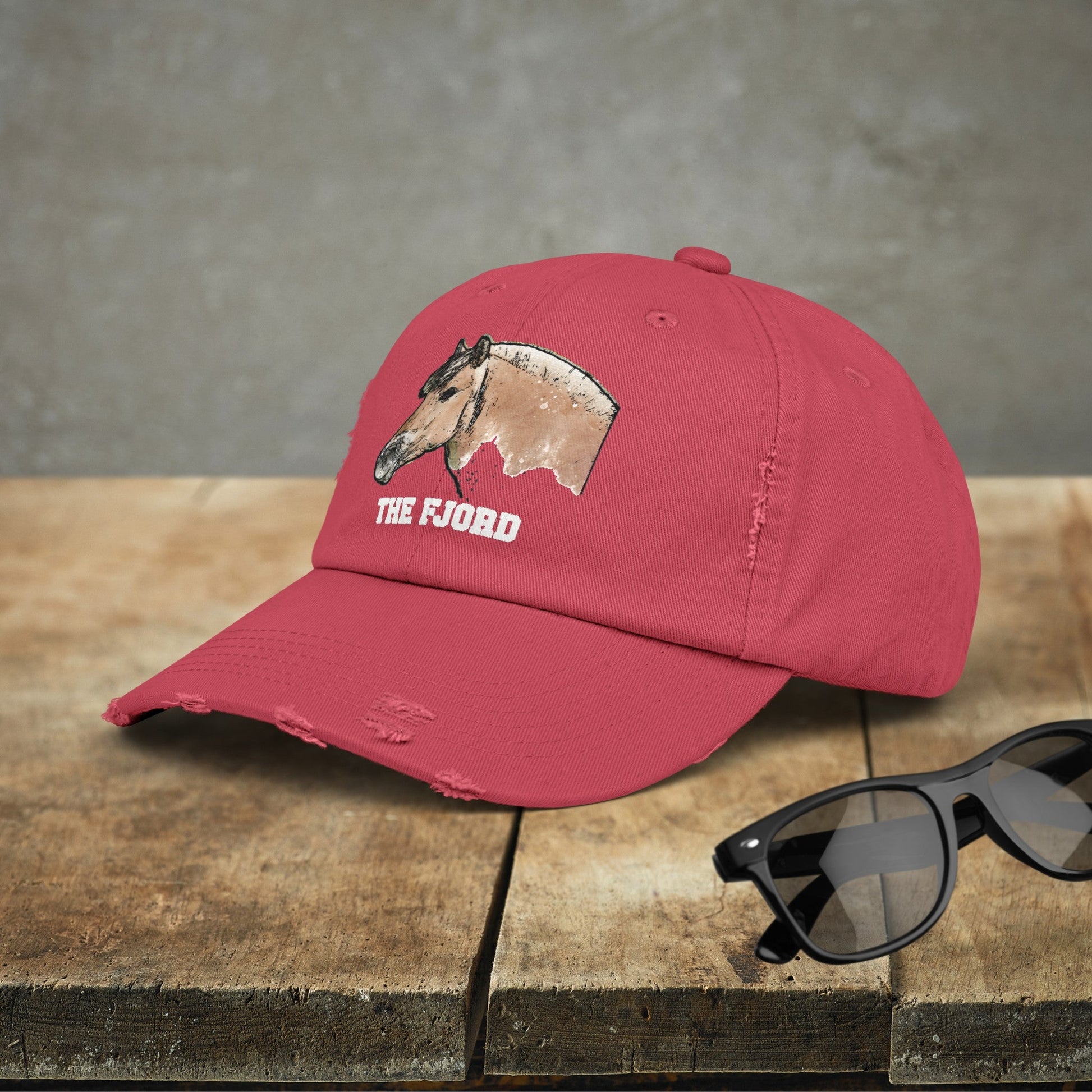 Fjord Horse Hat Cap, Horse Art Baseball Style Cap of Fjord - FlooredByArt