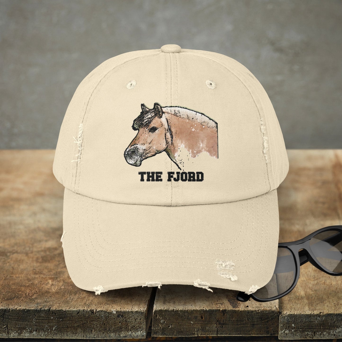 Fjord Horse Hat Cap, Horse Art Baseball Style Cap of Fjord - FlooredByArt