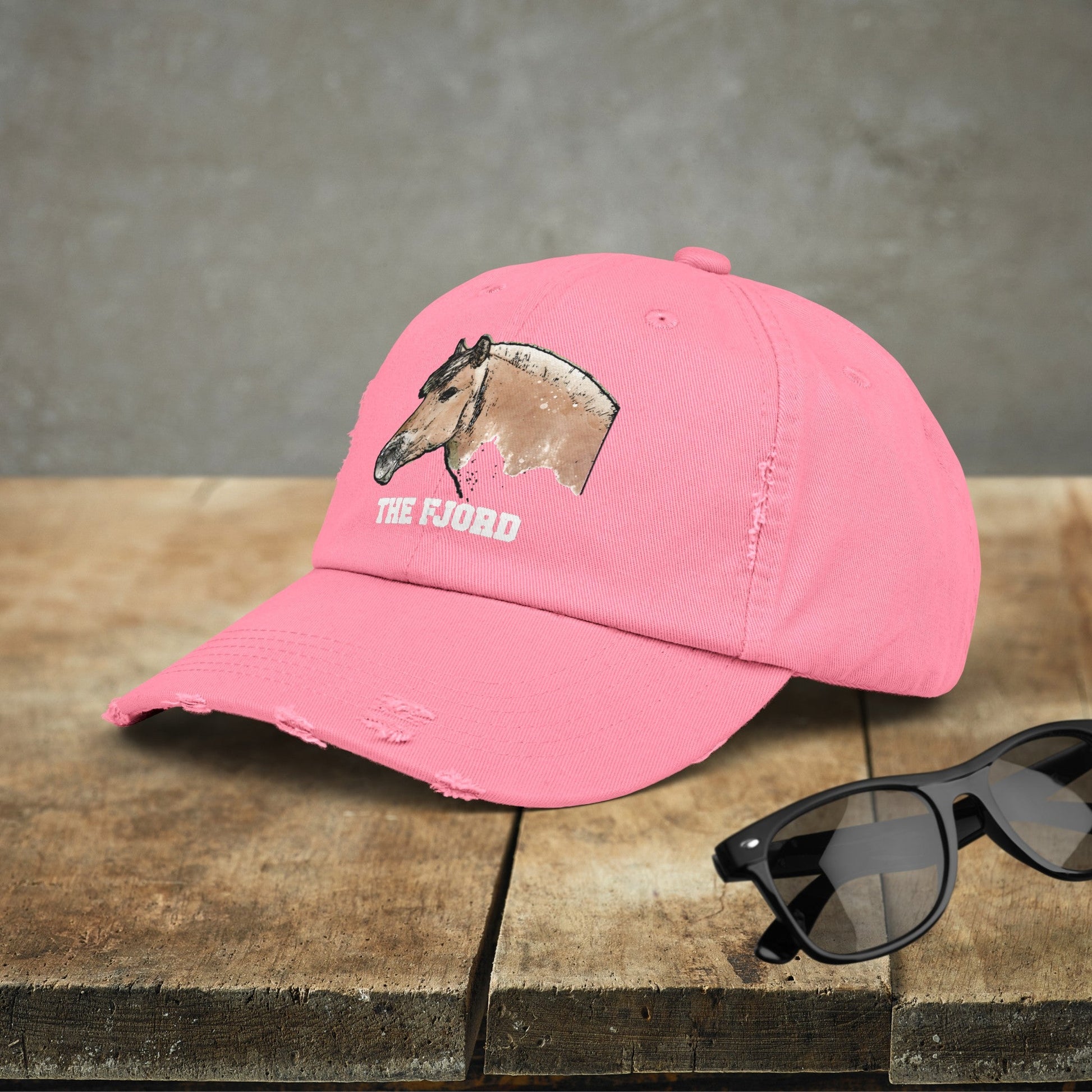 Fjord Horse Hat Cap, Horse Art Baseball Style Cap of Fjord - FlooredByArt