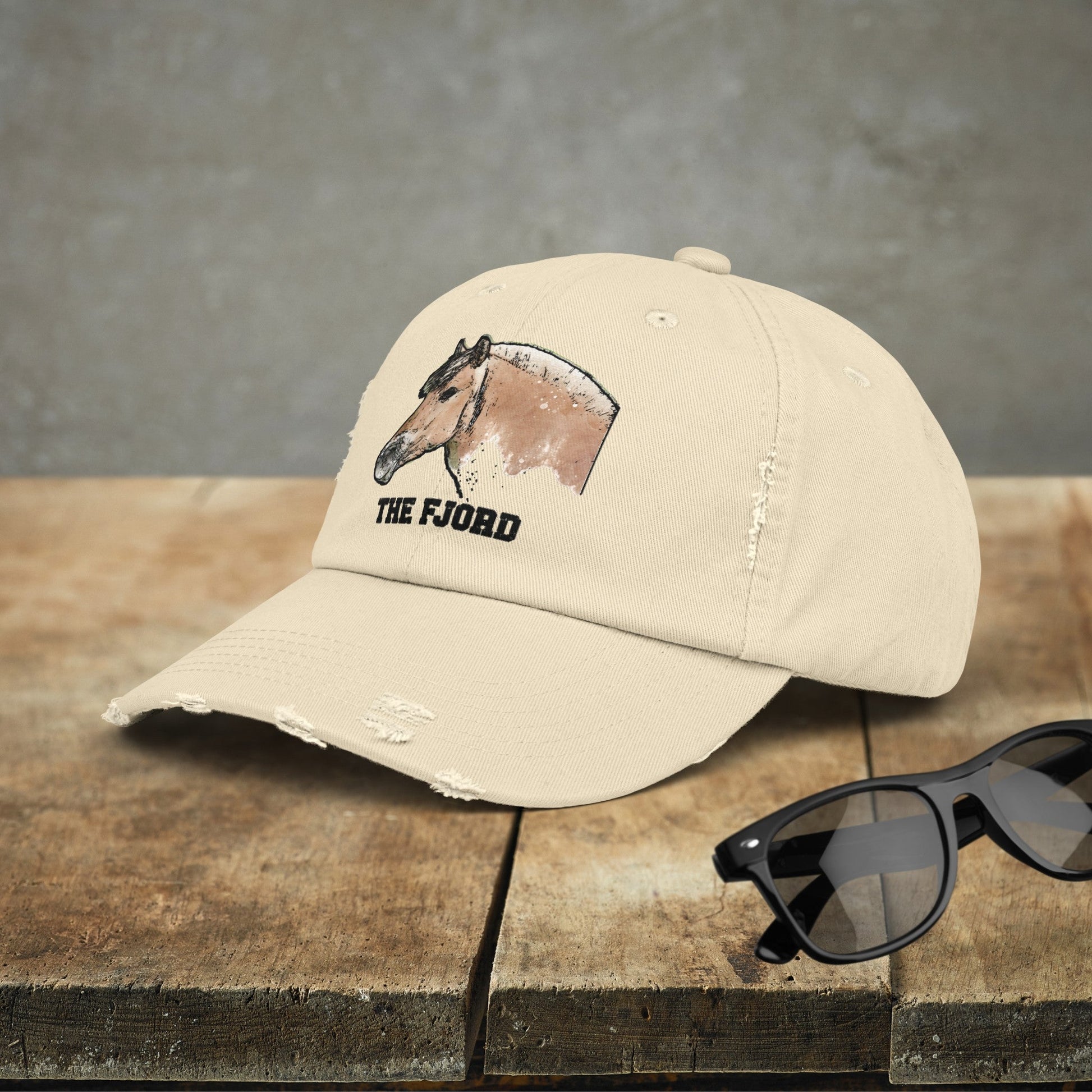 Fjord Horse Hat Cap, Horse Art Baseball Style Cap of Fjord - FlooredByArt