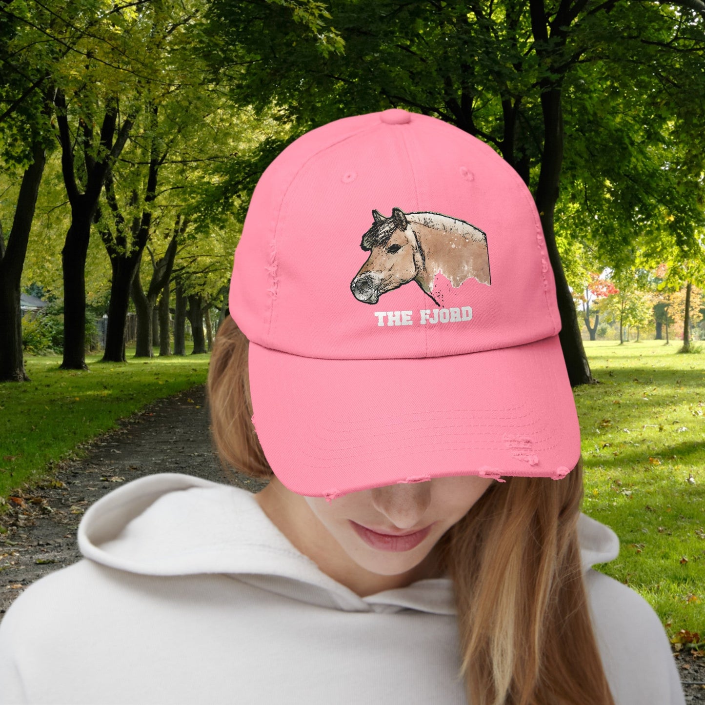 Fjord Horse Hat Cap, Horse Art Baseball Style Cap of Fjord - FlooredByArt