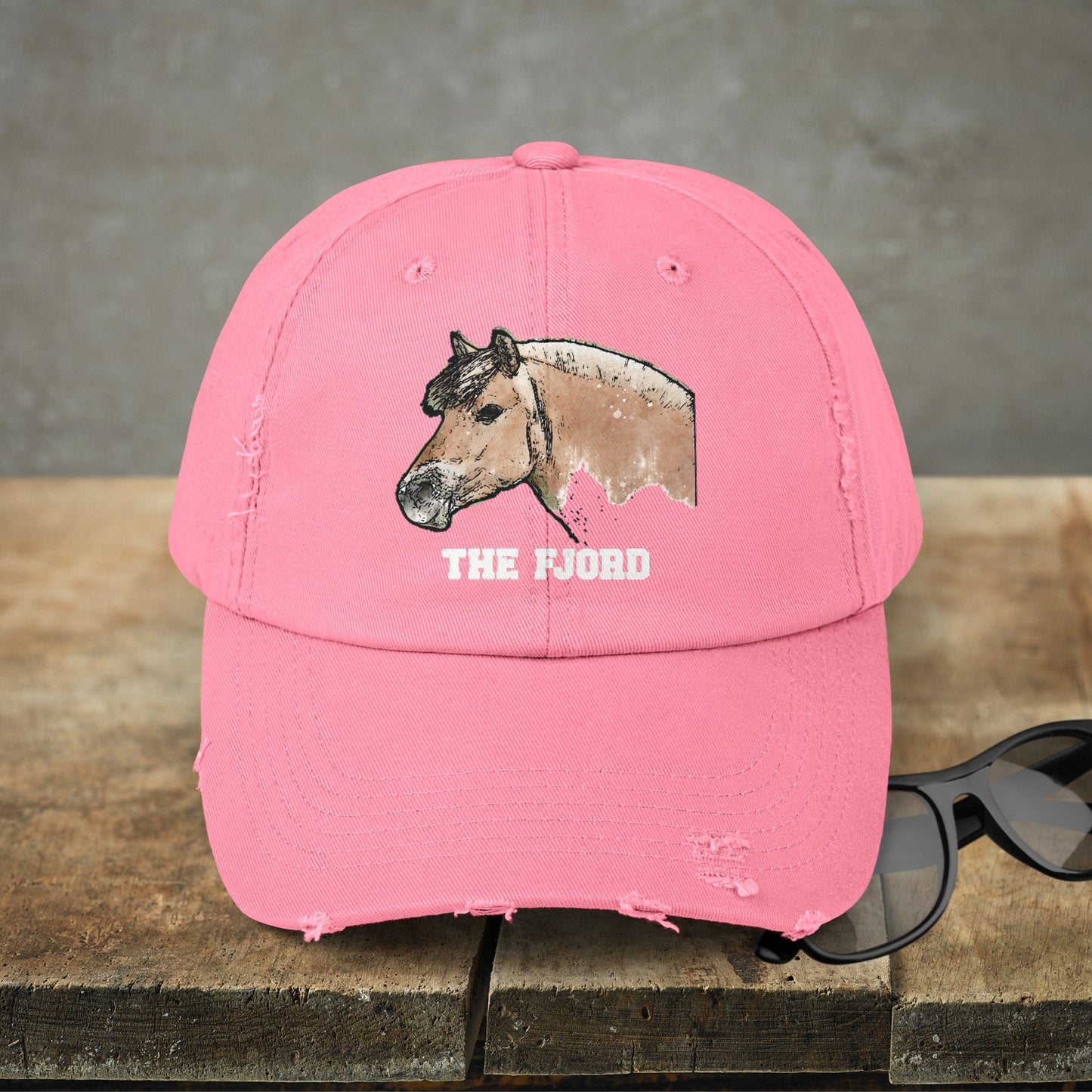 Fjord Horse Hat Cap, Horse Art Baseball Style Cap of Fjord - FlooredByArt