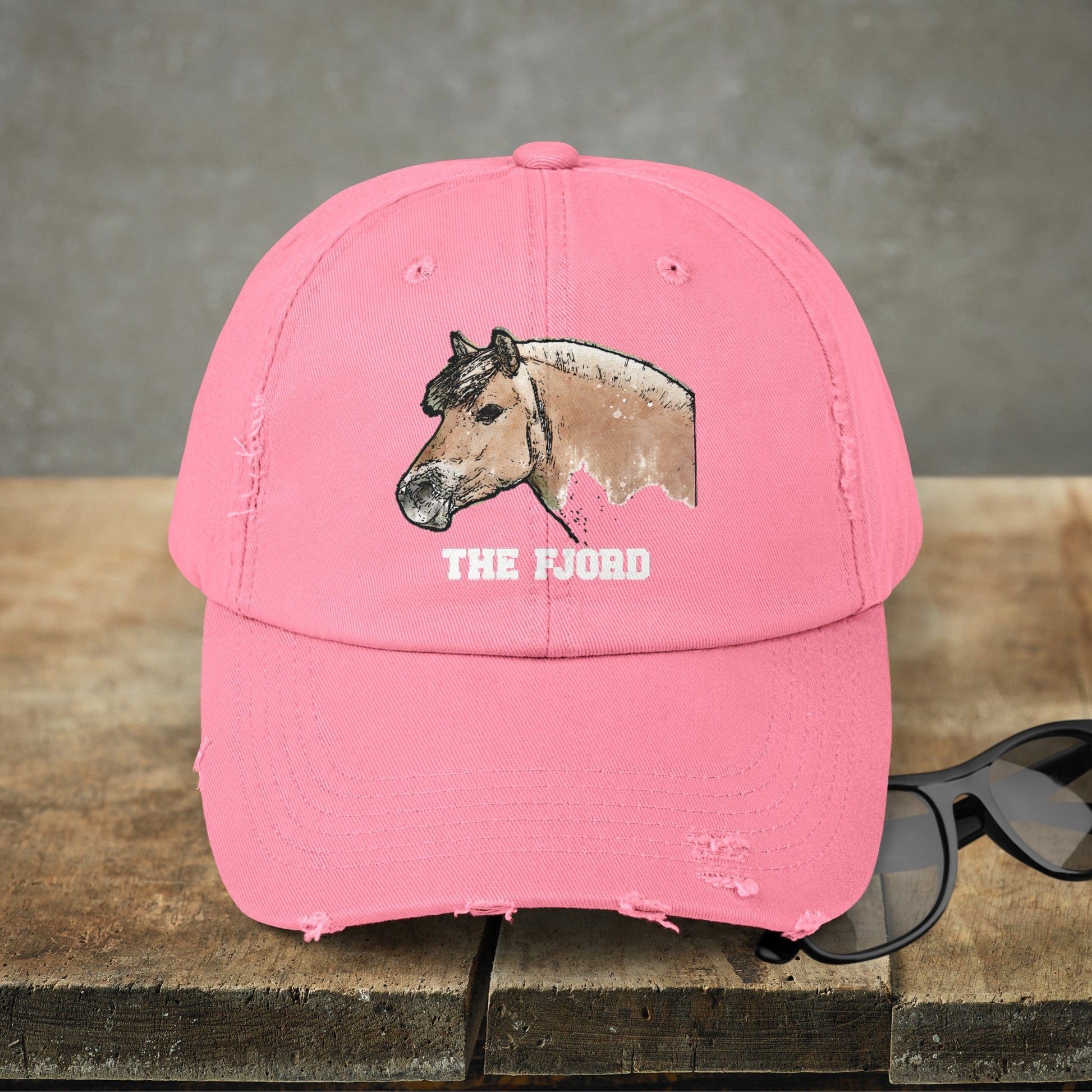 Fjord Horse Hat Cap, Horse Art Baseball Style Cap of Fjord - FlooredByArt