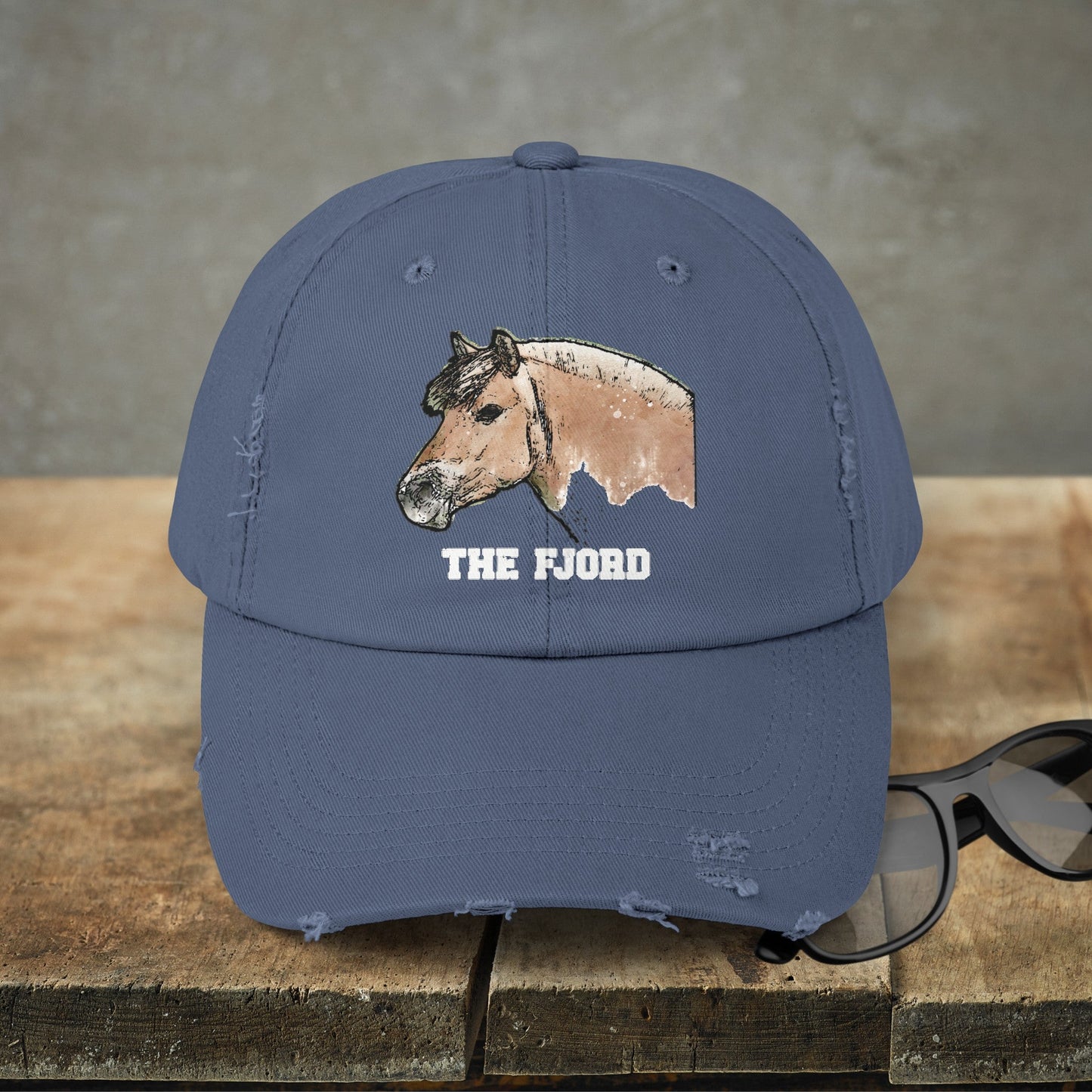 Fjord Horse Hat Cap, Horse Art Baseball Style Cap of Fjord - FlooredByArt