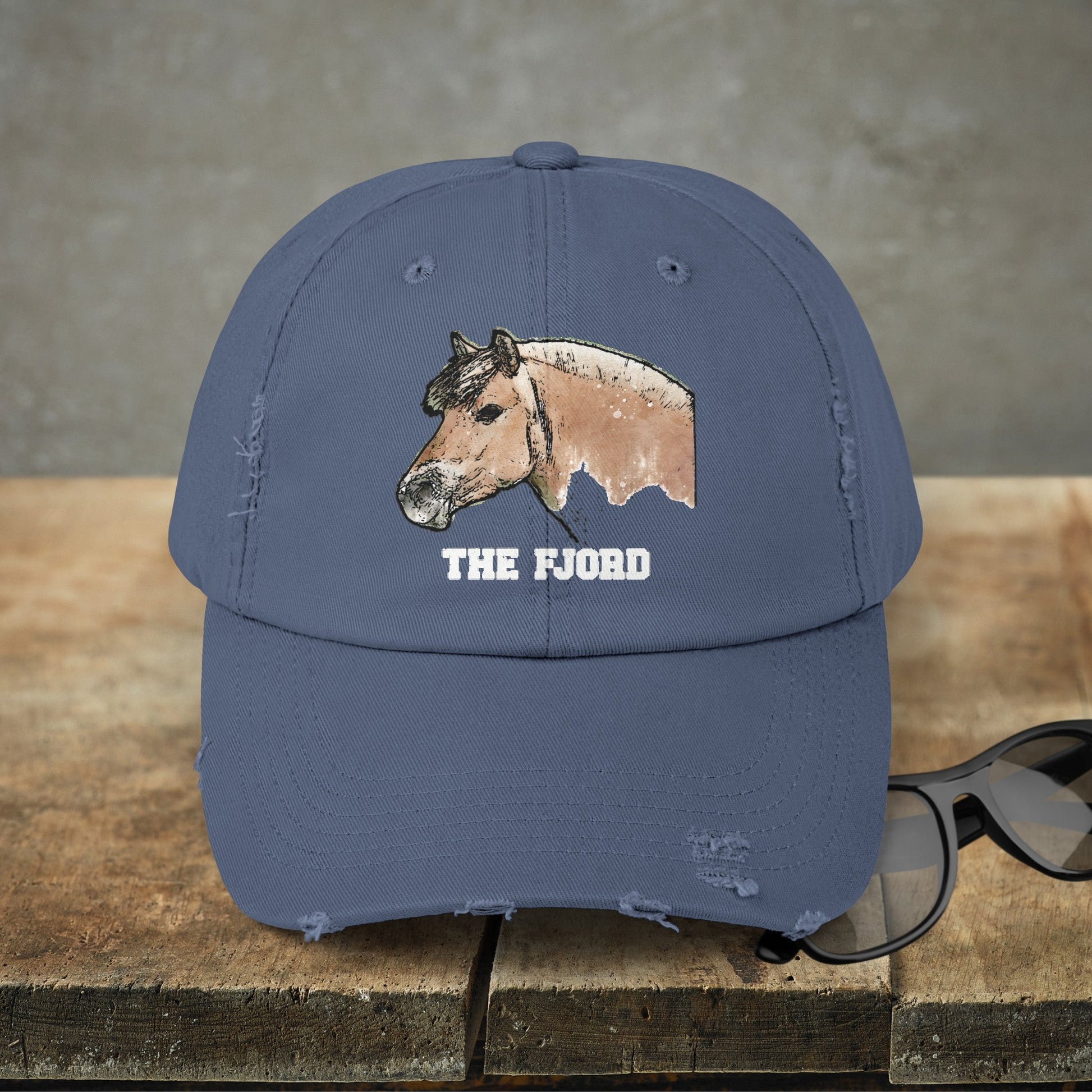 Fjord Horse Hat Cap, Horse Art Baseball Style Cap of Fjord - FlooredByArt