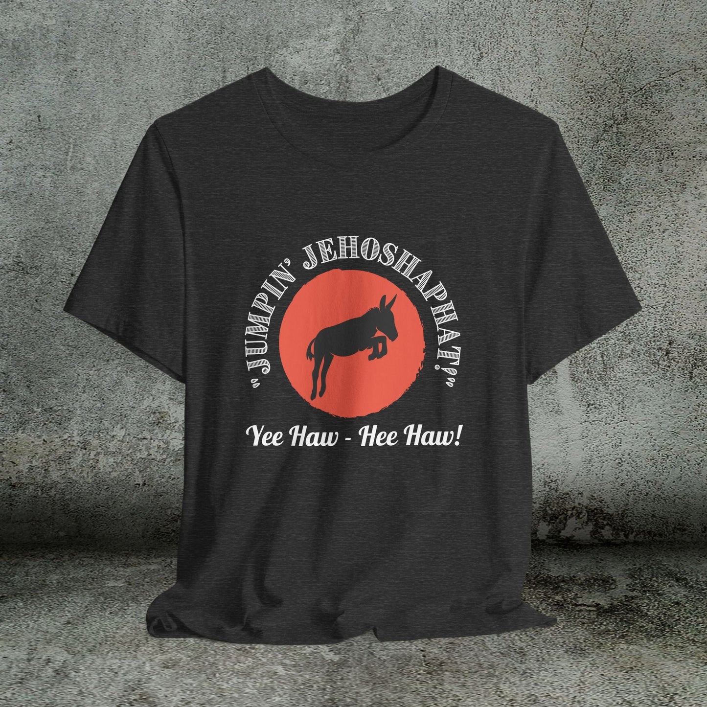 Funny Donkey T-Shirt, Jumpin Jehoshaphat Yee Haw Hee Haw Shirt, Cowboy Humor Tee - FlooredByArt