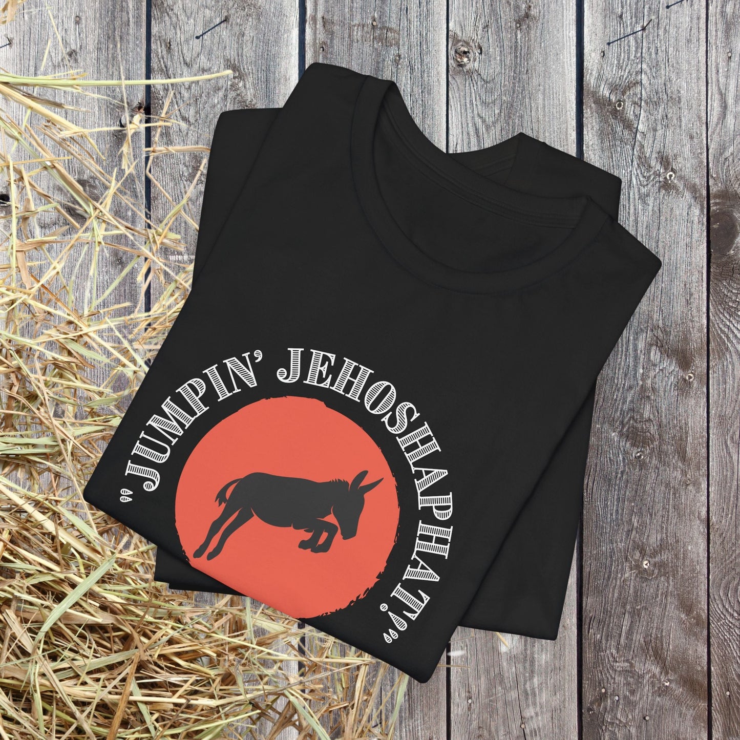Funny Donkey T-Shirt, Jumpin Jehoshaphat Yee Haw Hee Haw Shirt, Cowboy Humor Tee - FlooredByArt