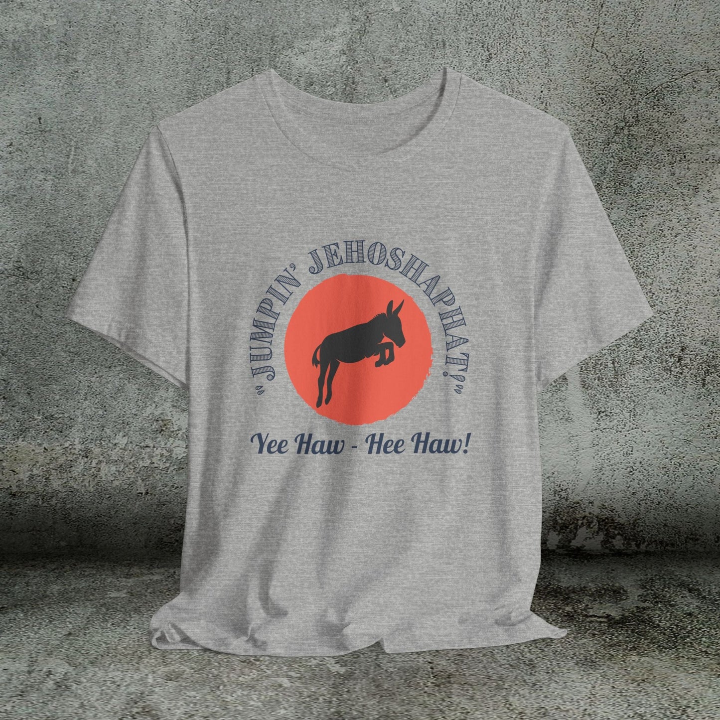 Funny Donkey T-Shirt, Jumpin Jehoshaphat Yee Haw Hee Haw Shirt, Cowboy Humor Tee - FlooredByArt