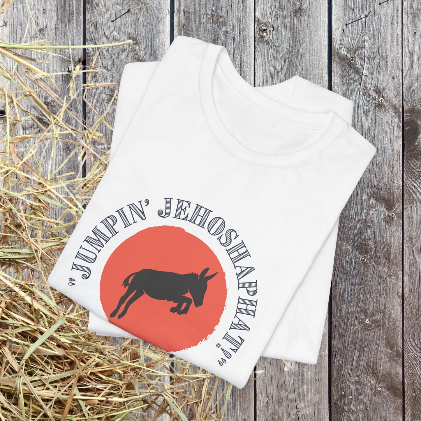 Funny Donkey T-Shirt, Jumpin Jehoshaphat Yee Haw Hee Haw Shirt, Cowboy Humor Tee - FlooredByArt