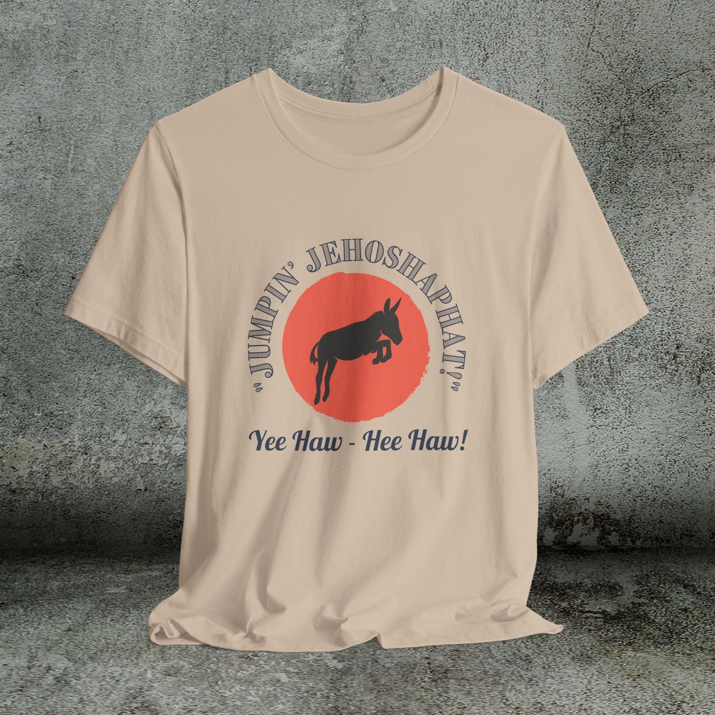 Funny Donkey T-Shirt, Jumpin Jehoshaphat Yee Haw Hee Haw Shirt, Cowboy Humor Tee - FlooredByArt