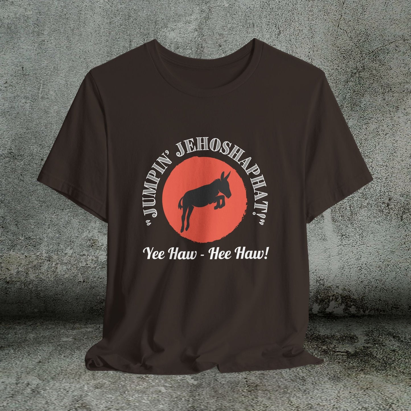 Funny Donkey T-Shirt, Jumpin Jehoshaphat Yee Haw Hee Haw Shirt, Cowboy Humor Tee - FlooredByArt