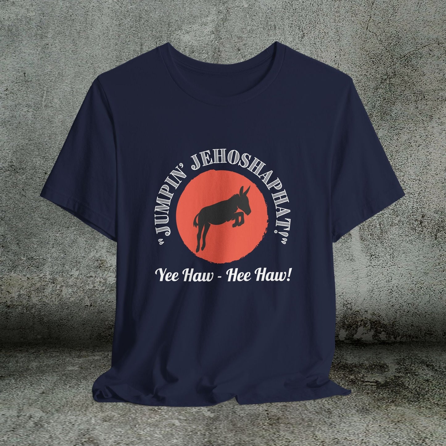 Funny Donkey T-Shirt, Jumpin Jehoshaphat Yee Haw Hee Haw Shirt, Cowboy Humor Tee - FlooredByArt