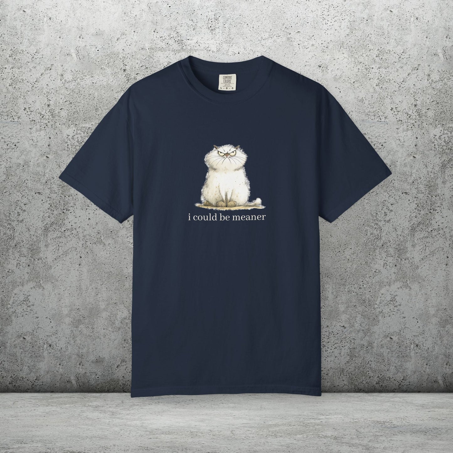 Funny Fluffy Cat T-Shirt - Sarcastic Quote Humor Shirt, Whimsical Trendy Cat Tee - FlooredByArt