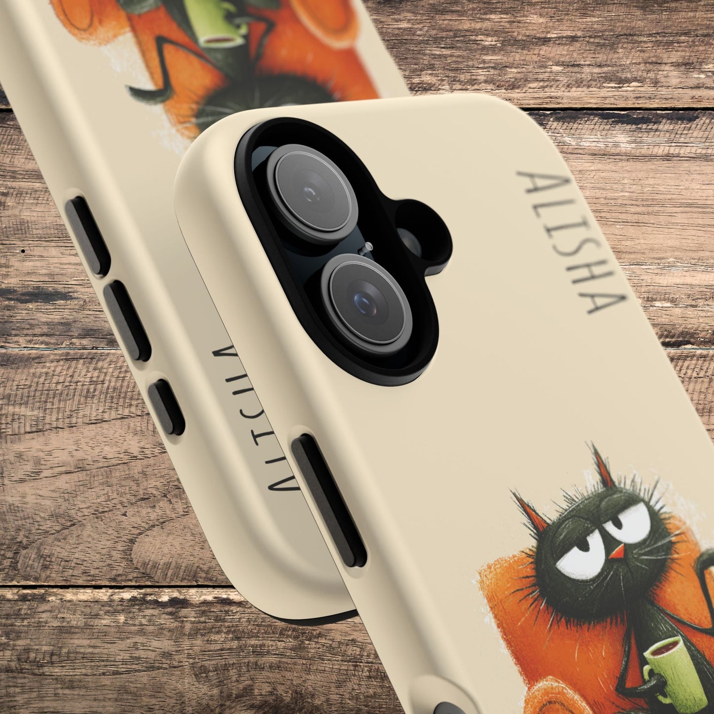 Funny Gossip Cat Phone Case, Cute Phone Accessory, Gift for Cat Phone Cover - FlooredByArt