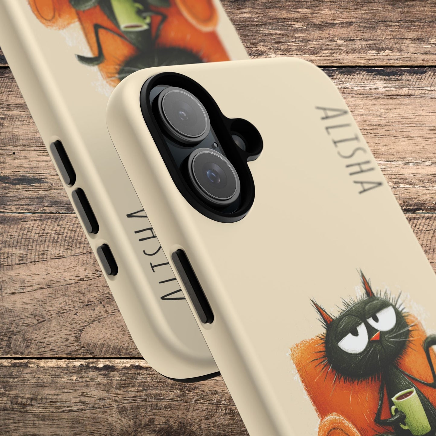 Funny Gossip Cat Phone Case, Cute Phone Accessory, Gift for Cat Phone Cover - FlooredByArt
