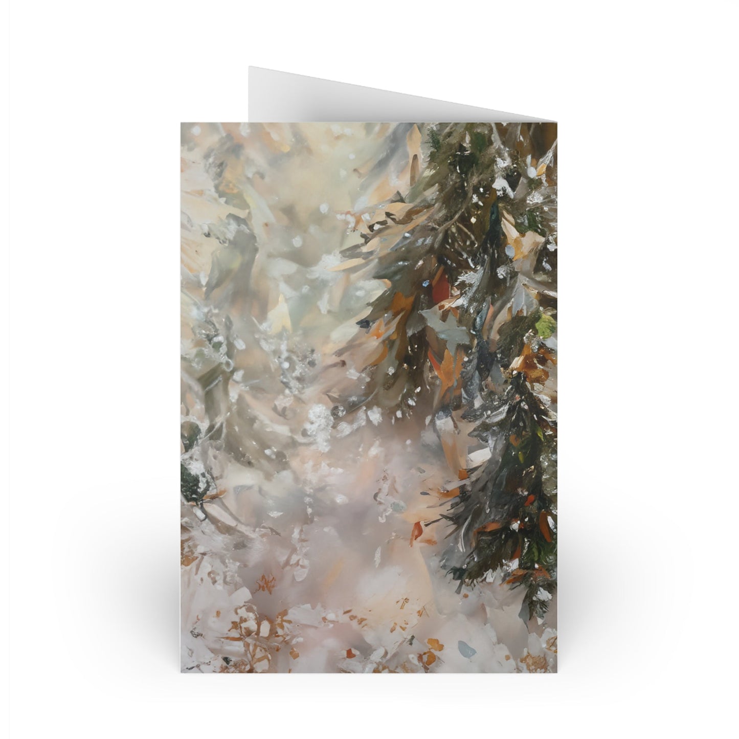 Gold Angel, Original Art Design, Blank Christmas Greeting Cards - Set of 10 or 1 - FlooredByArt