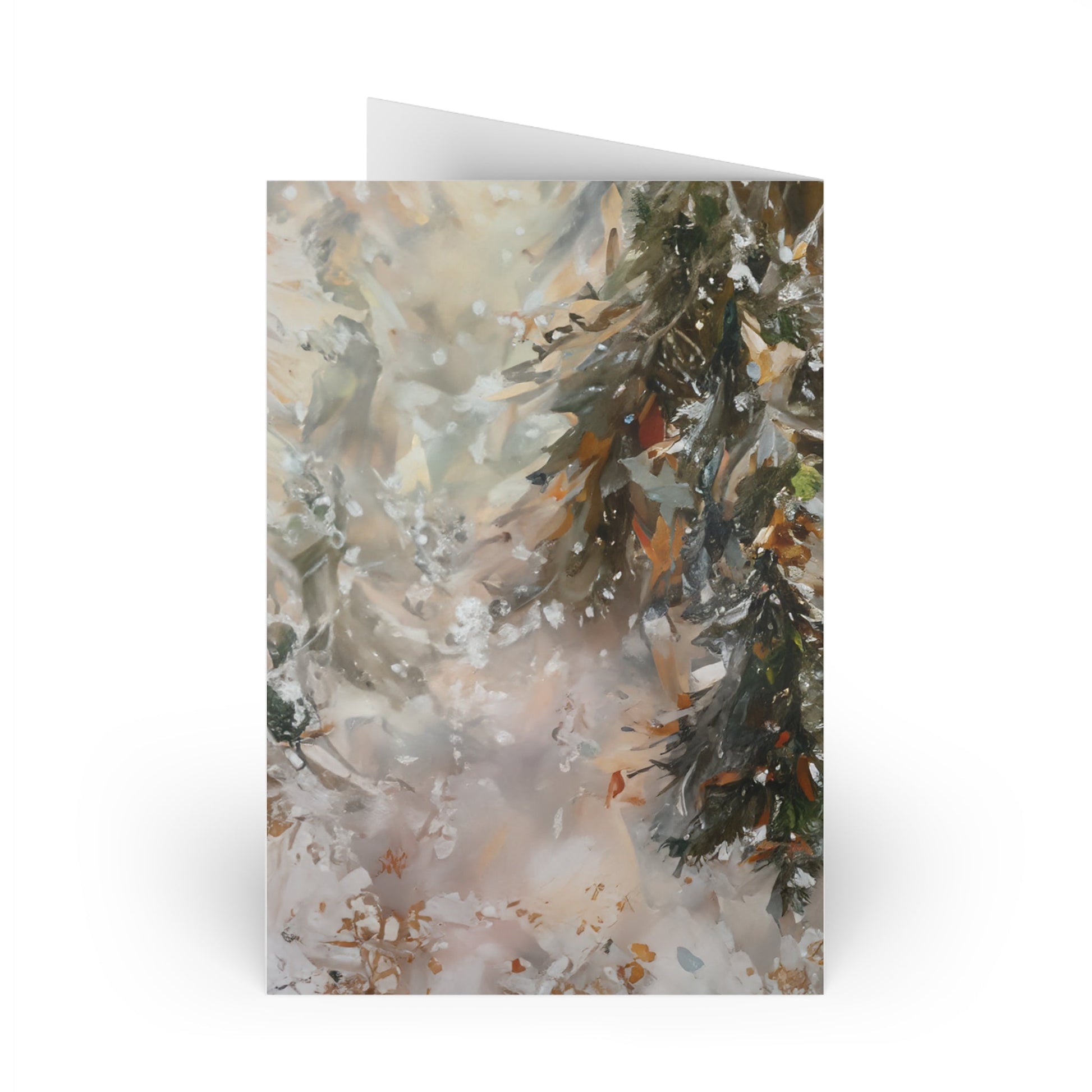 Gold Angel, Original Art Design, Blank Christmas Greeting Cards - Set of 10 or 1 - FlooredByArt