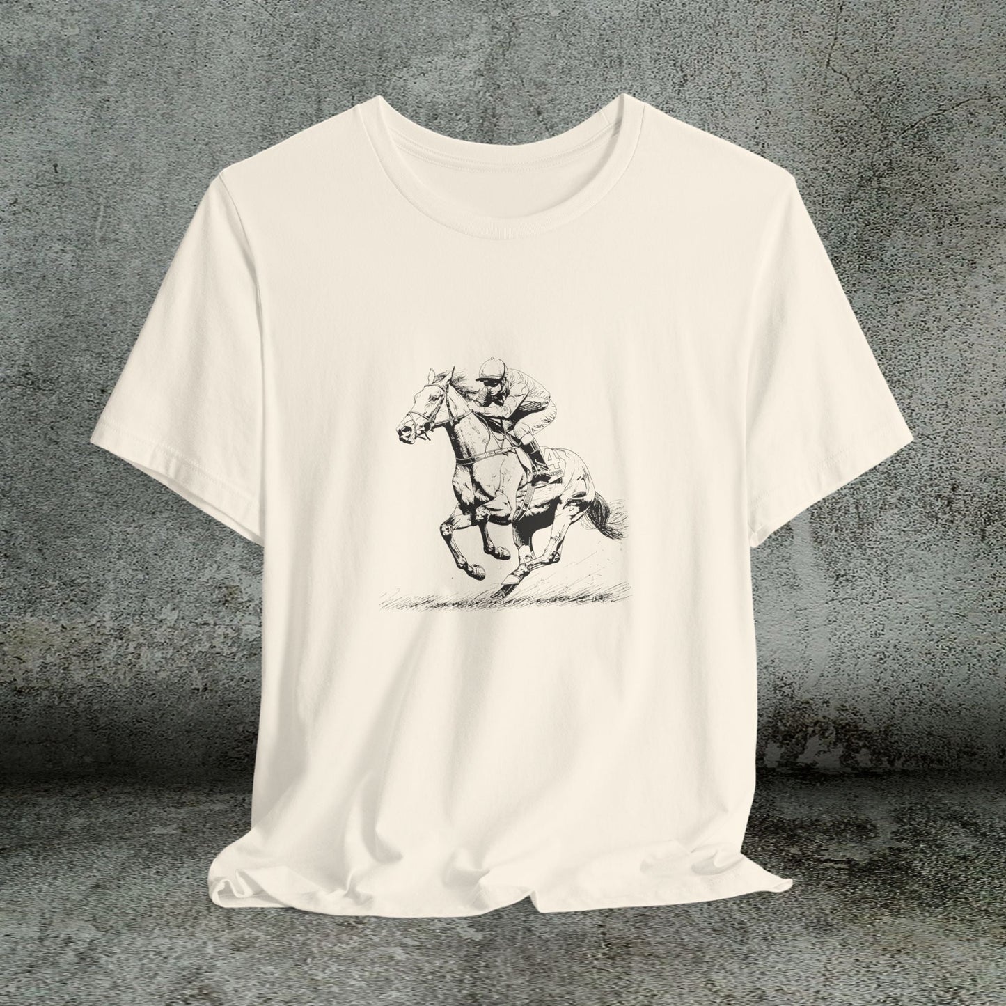 Horse Racing Shirt Jockey Art, Thoroughbred T-Shirt for Fans - FlooredByArt