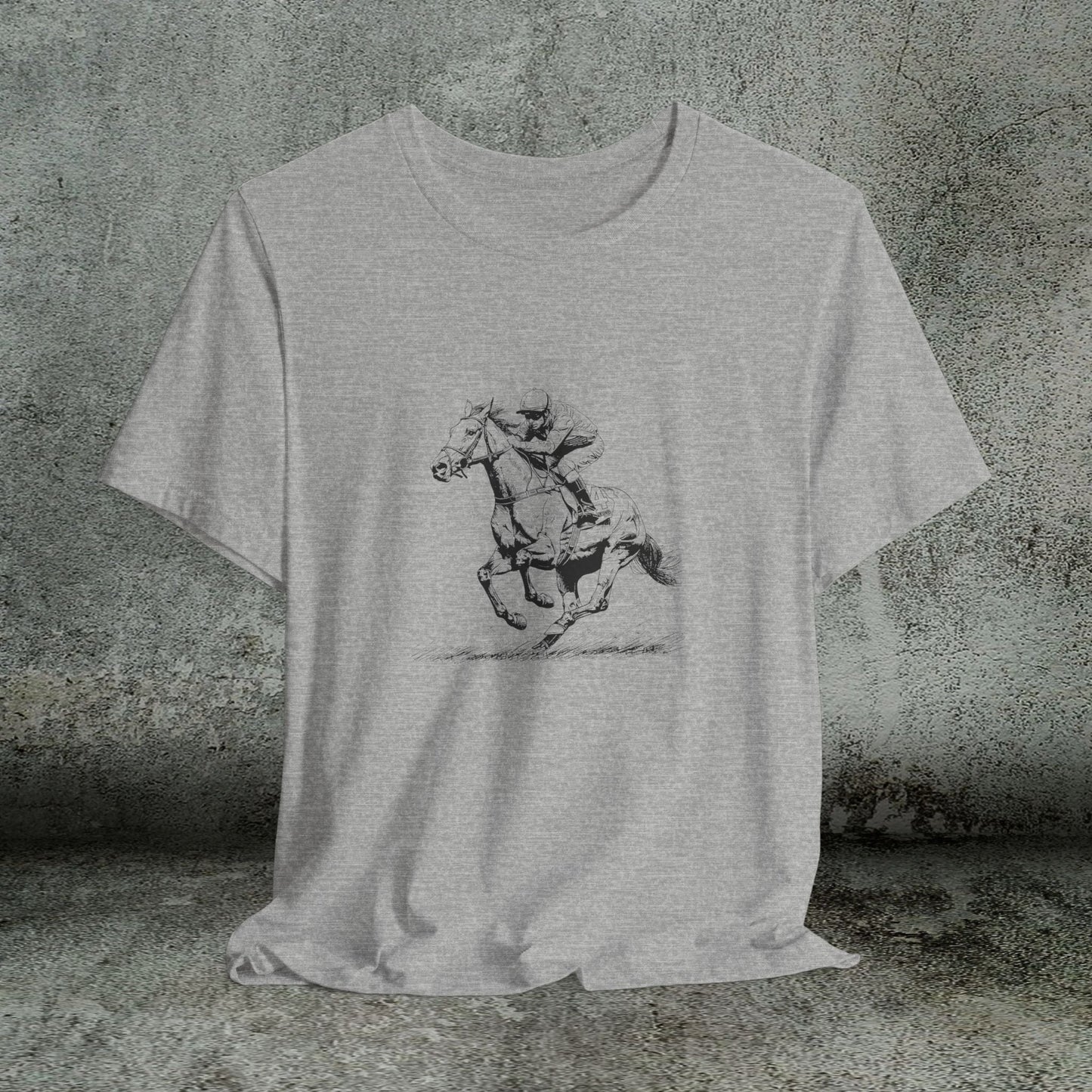 Horse Racing Shirt Jockey Art, Thoroughbred T-Shirt for Fans - FlooredByArt