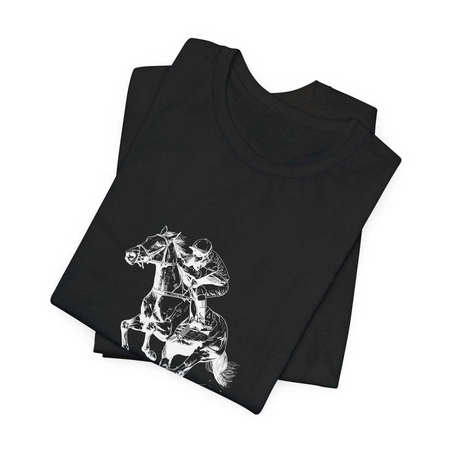 Horse Racing Shirt Jockey Art, Thoroughbred T-Shirt for Fans - FlooredByArt