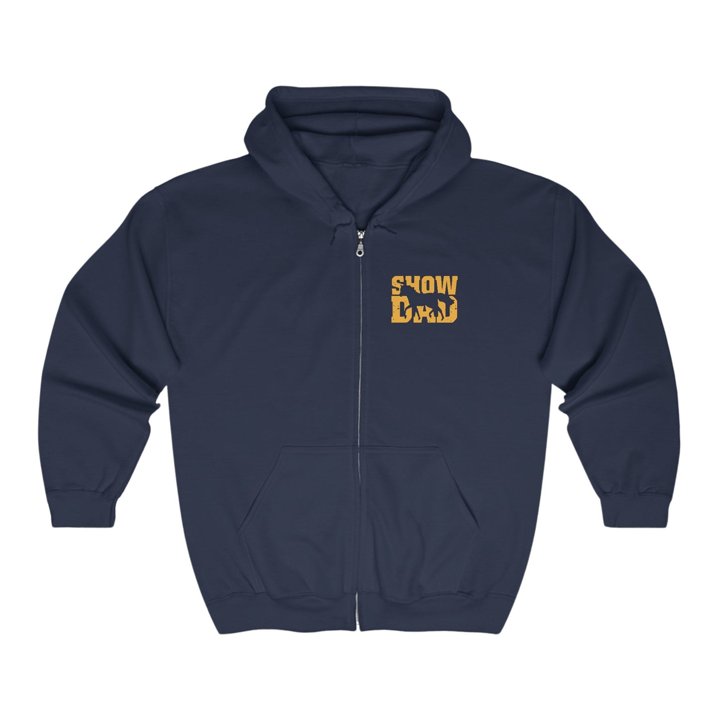 Horse Show Dad Full Zip Hoodie Jacket, Dad Gift Jacket, Horse Show Dad Gift - FlooredByArt