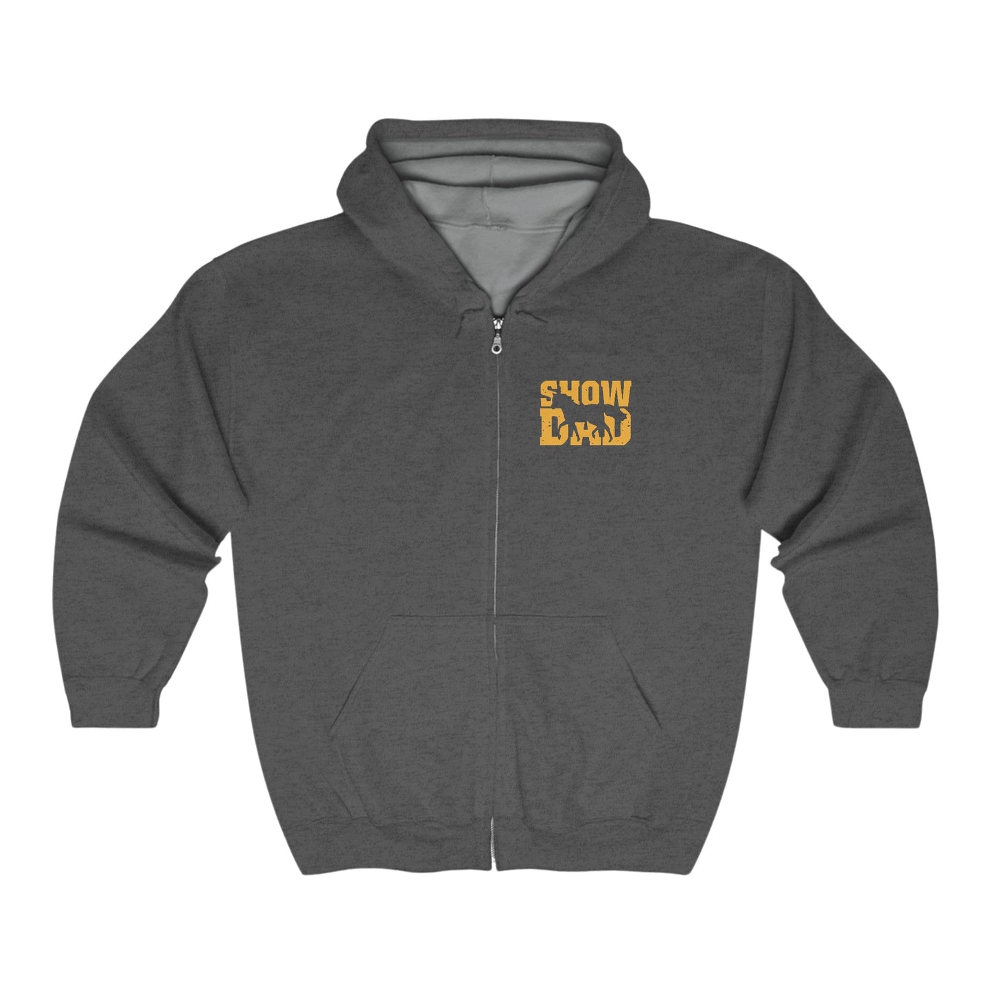 Horse Show Dad Full Zip Hoodie Jacket, Dad Gift Jacket, Horse Show Dad Gift - FlooredByArt