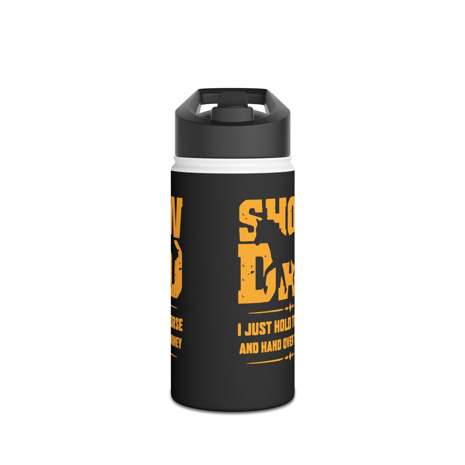 Horse Water Bottle for Show Dad, Dad horse Mug, Thermal Water Bottle Horse Show Bottle - FlooredByArt