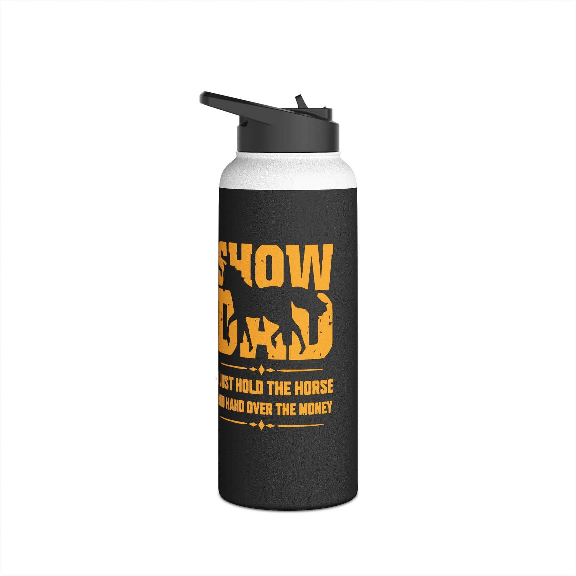 Horse Water Bottle for Show Dad, Dad horse Mug, Thermal Water Bottle Horse Show Bottle - FlooredByArt