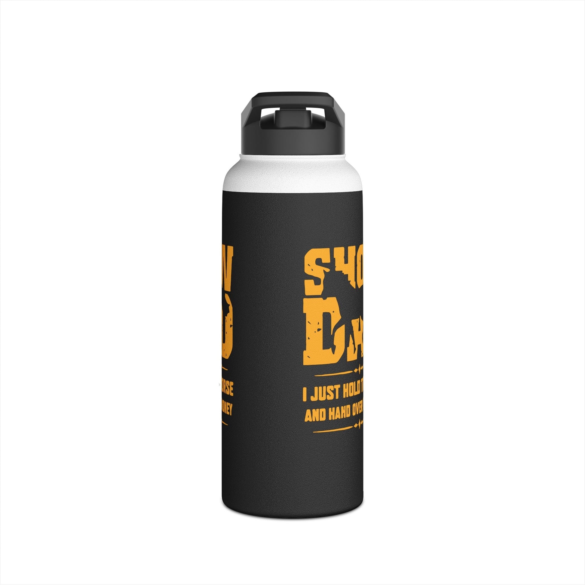 Horse Water Bottle for Show Dad, Dad horse Mug, Thermal Water Bottle Horse Show Bottle - FlooredByArt